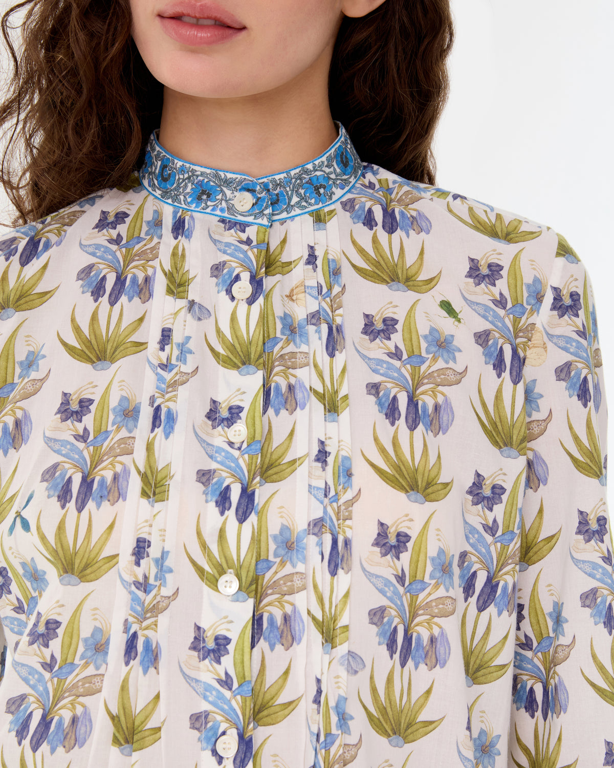 Chiara Shirt in Celestine Flower Print