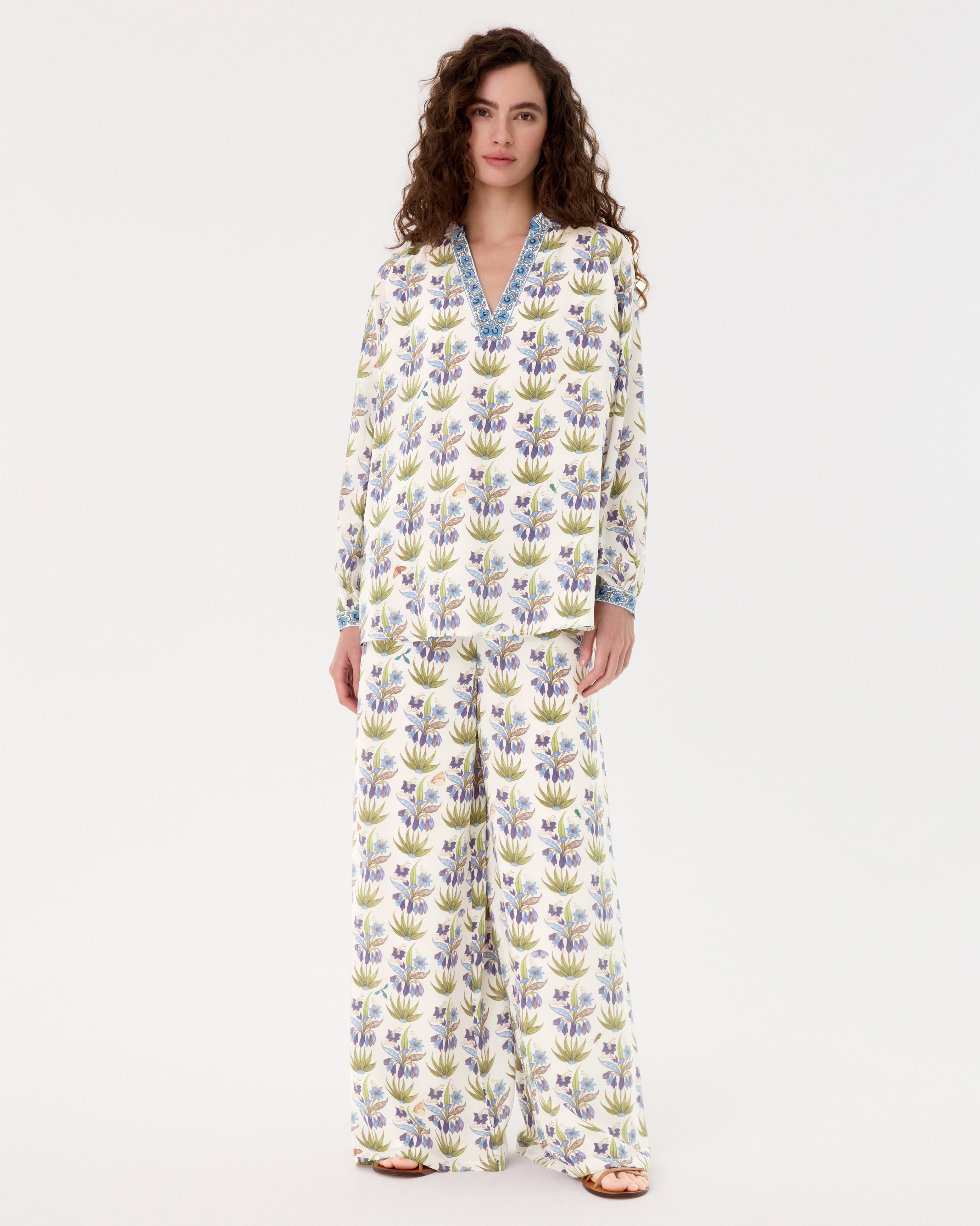 Ilizia Blouse in Celestine Flower Print