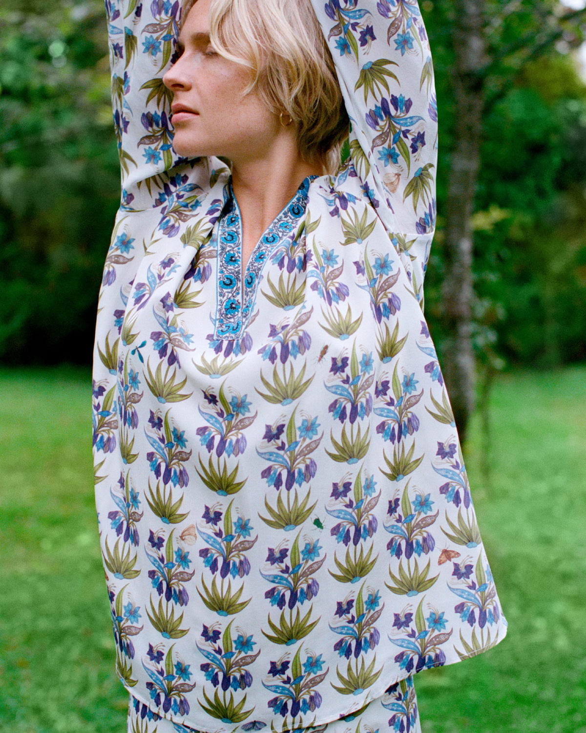Ilizia Blouse in Celestine Flower Print