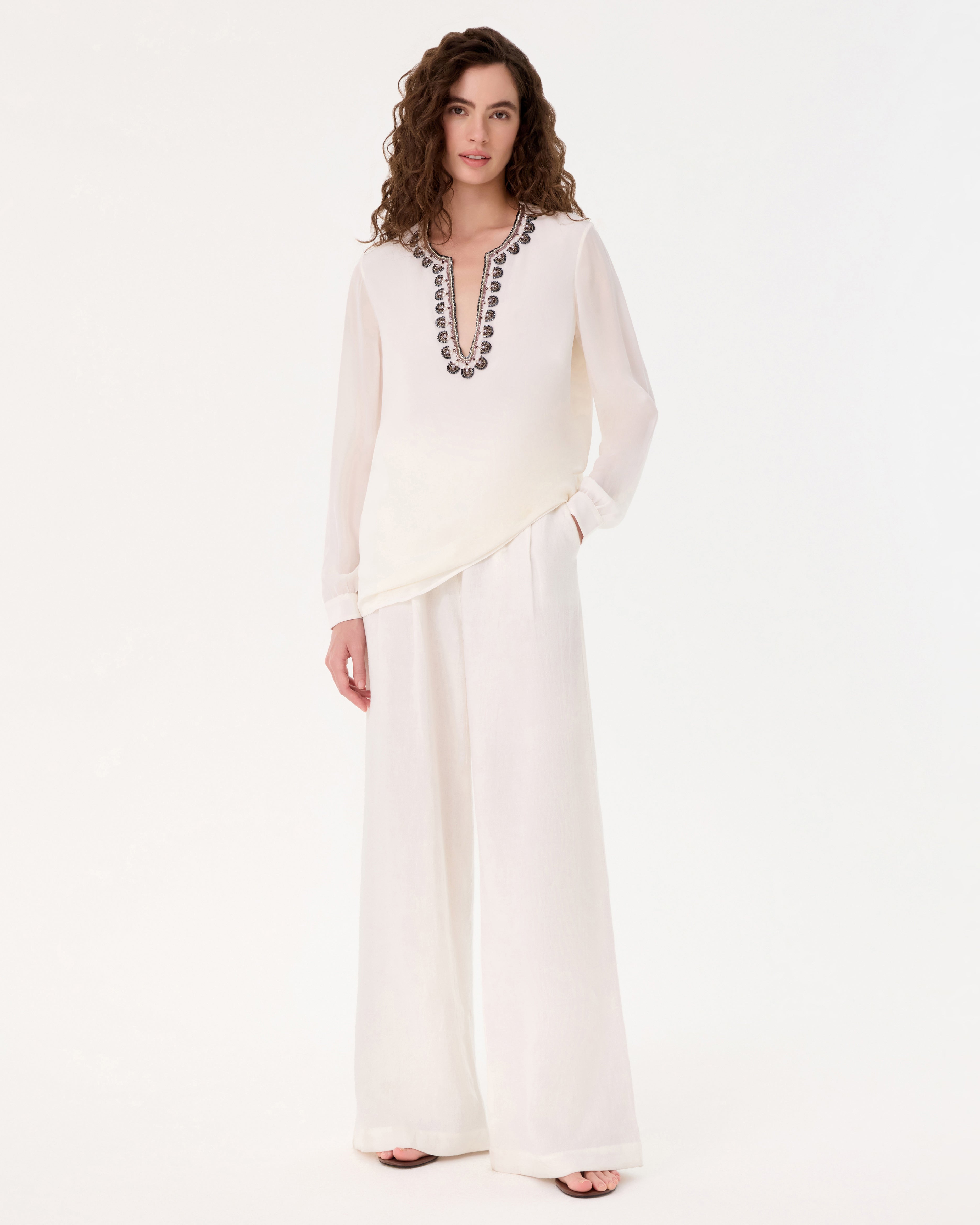 Irene Blouse in Embroidery Beads