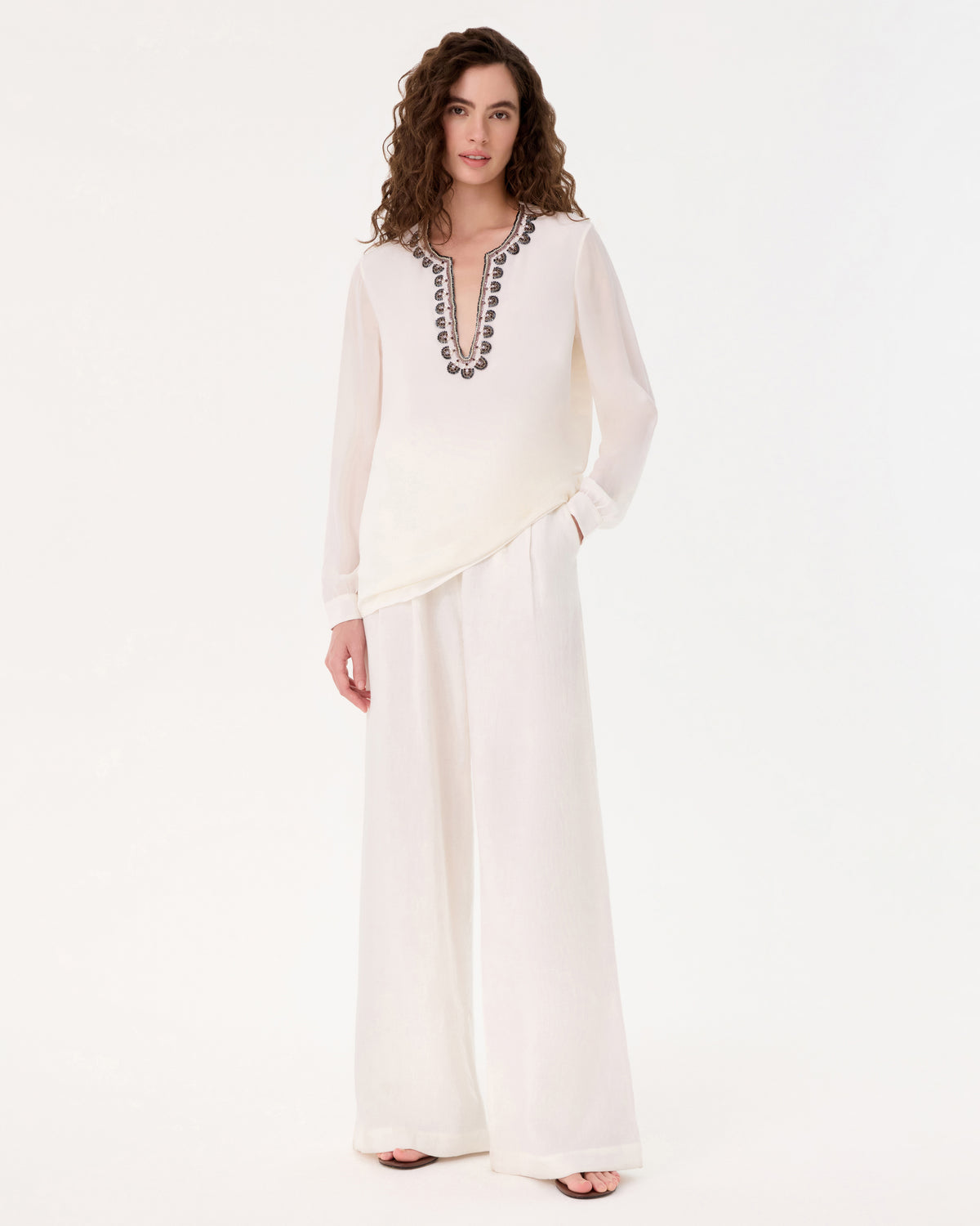 Irene Blouse in Embroidery Beads