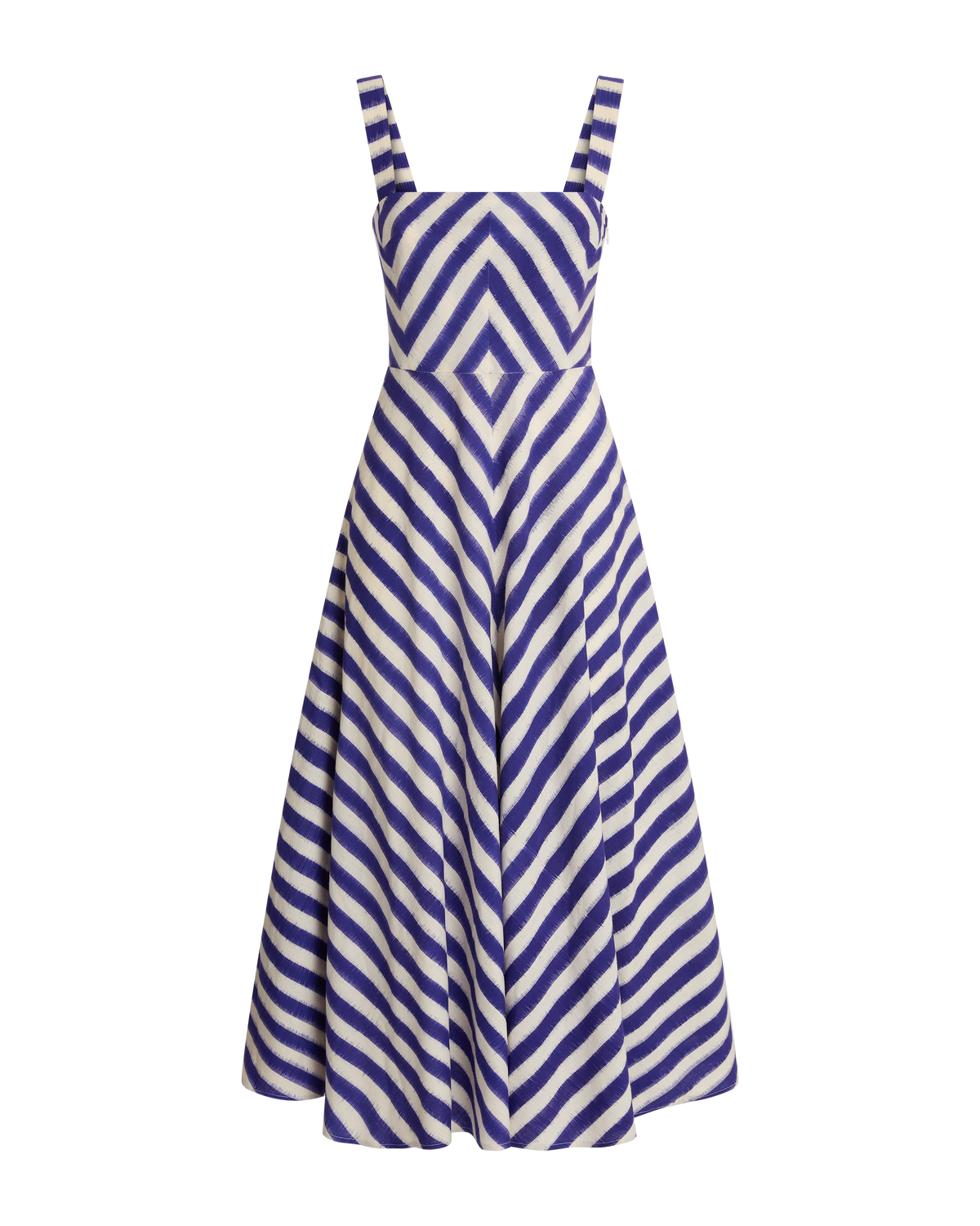 Margherita Dress in Ikat Stripes