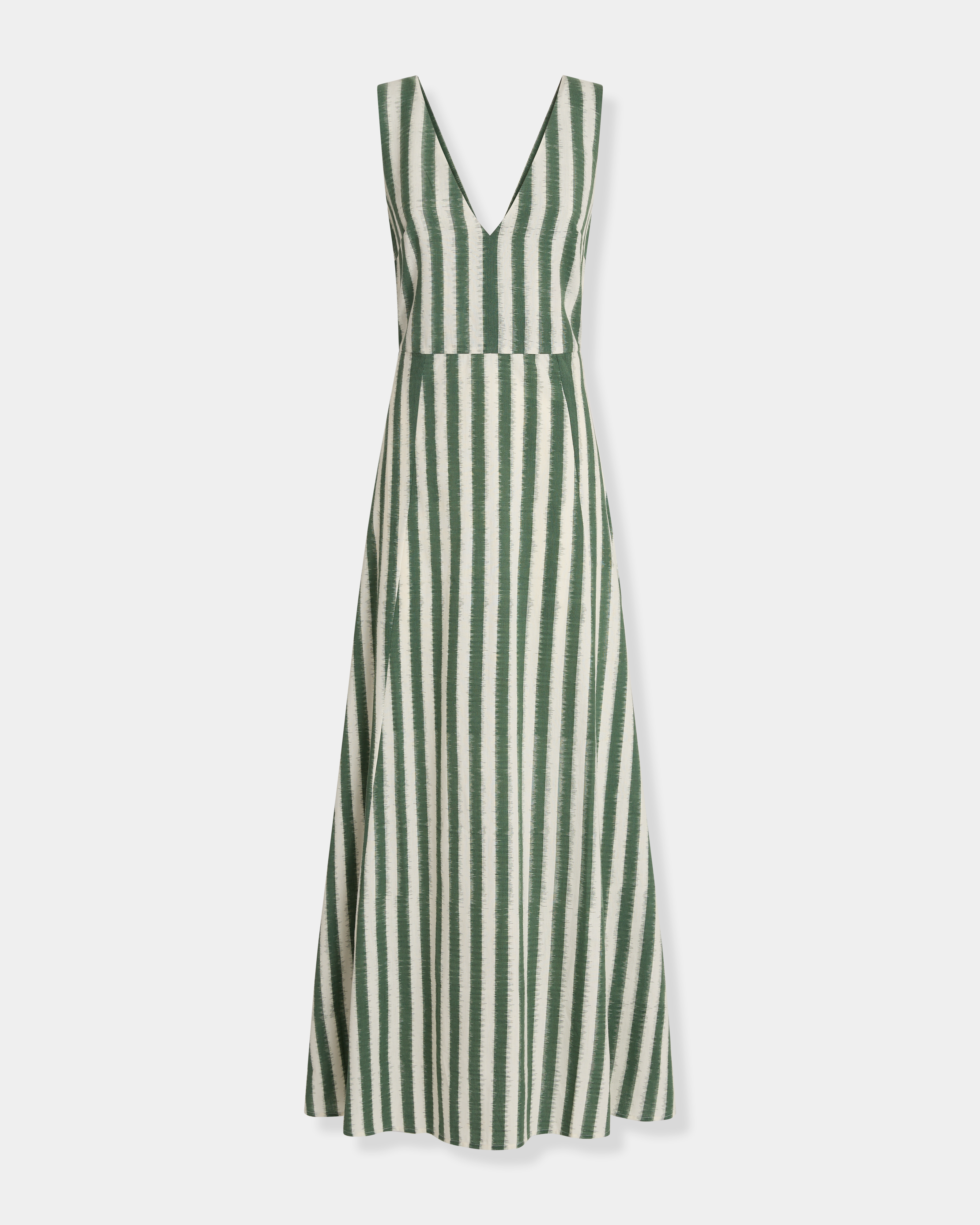 Nellie Dress in Ikat Stripes