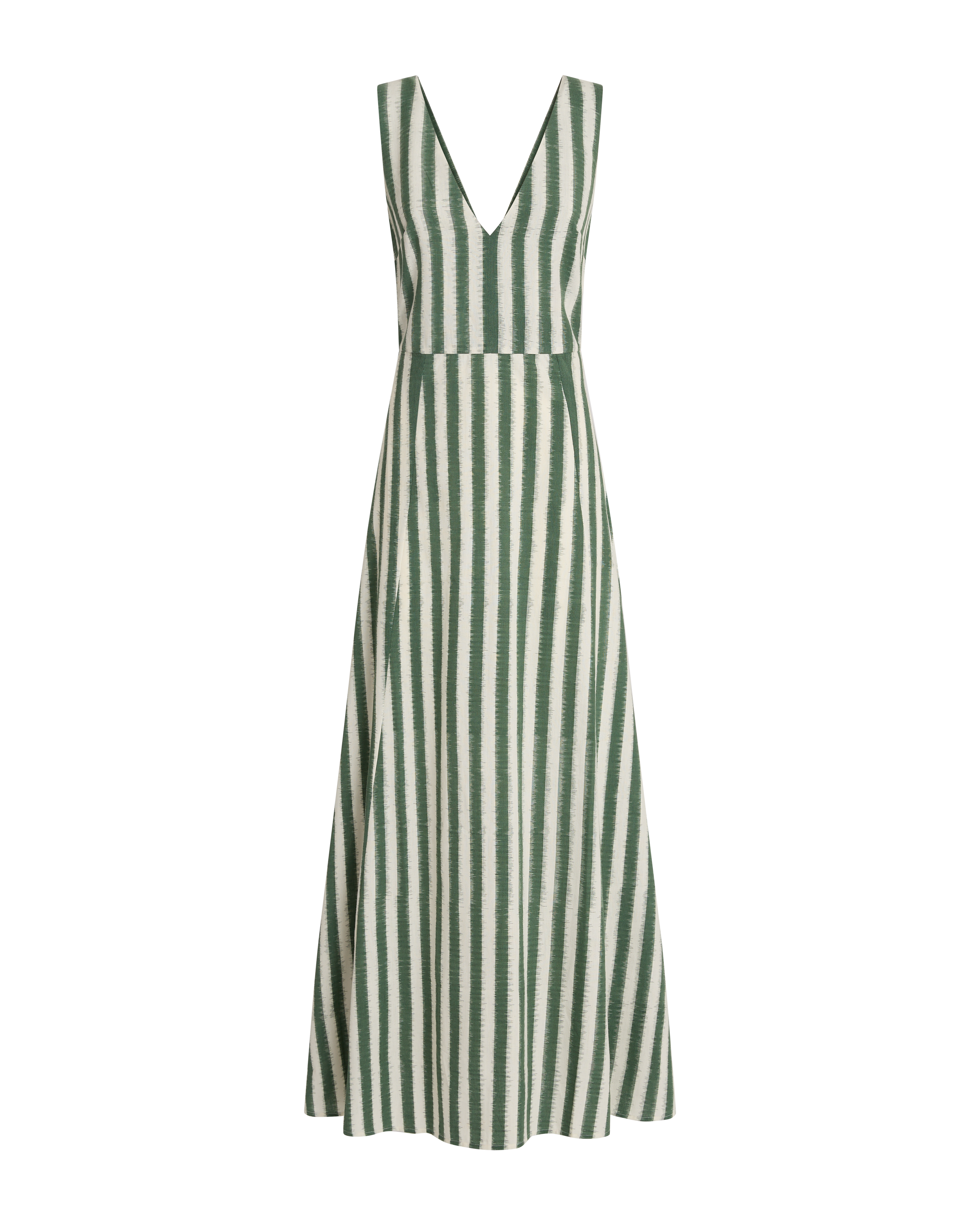 Nellie Dress in Ikat Stripes