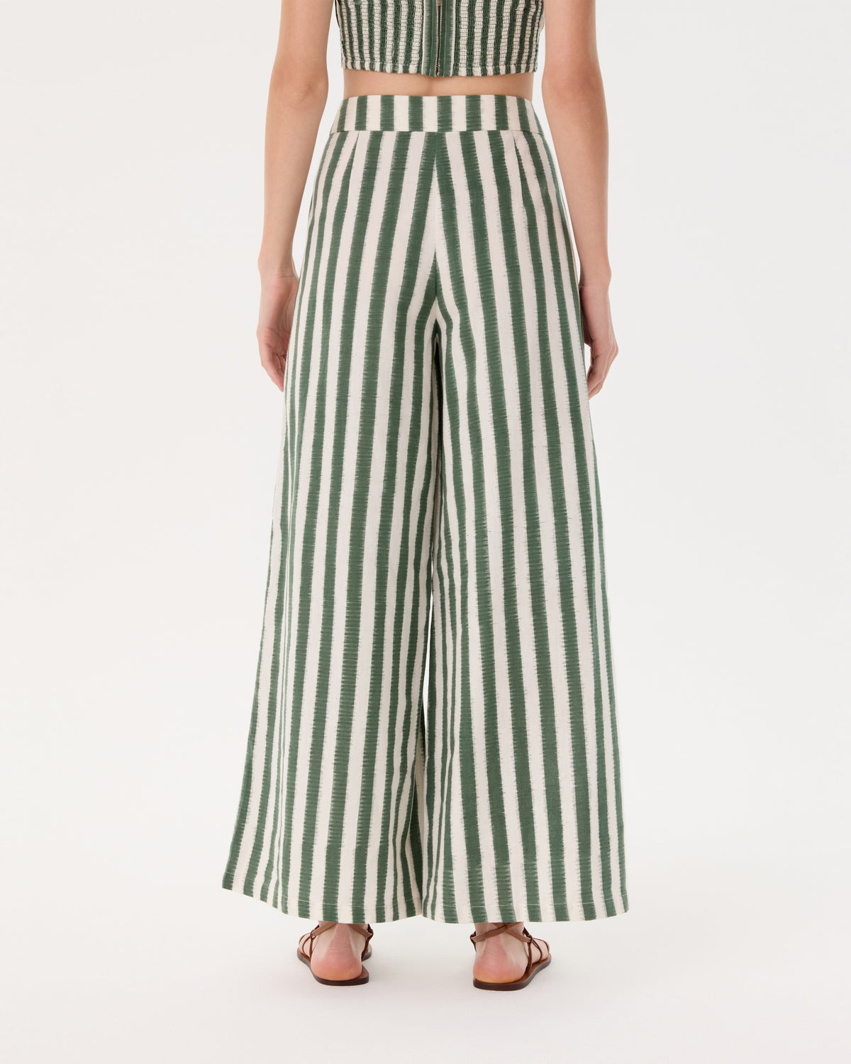 Adele Trousers in Ikat Stripes