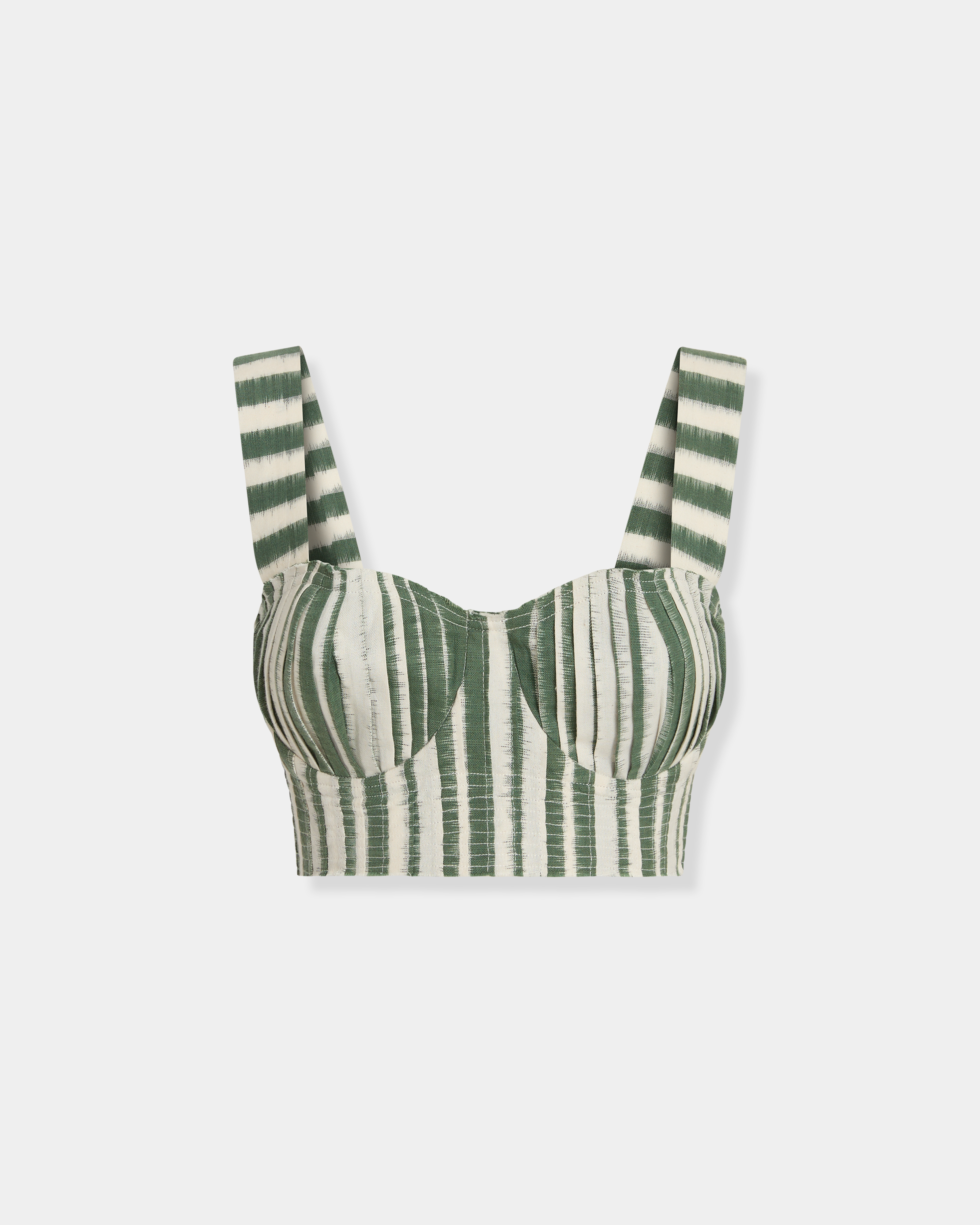 Dalia Top in Ikat Stripes