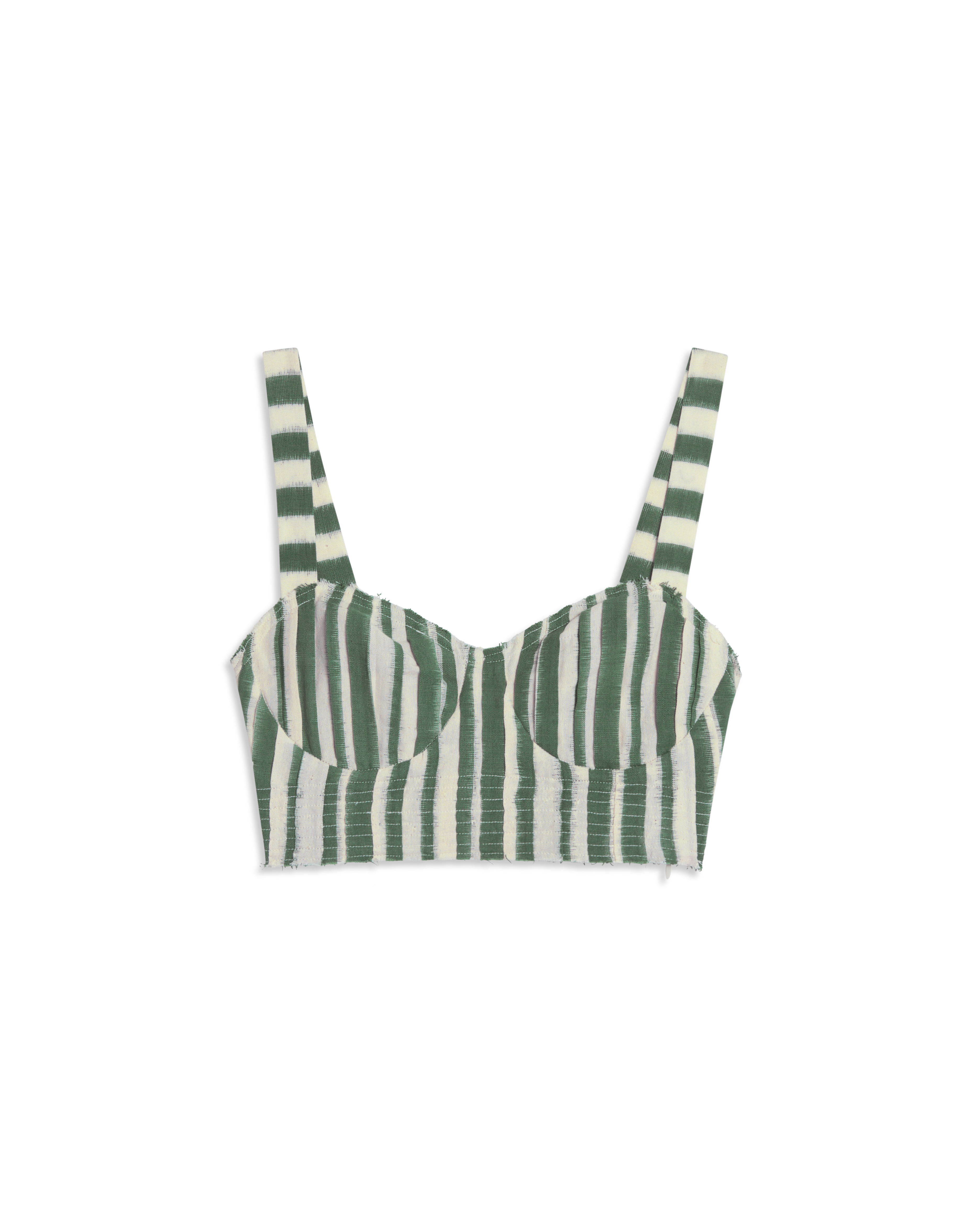 Dalia Top in Ikat Stripes