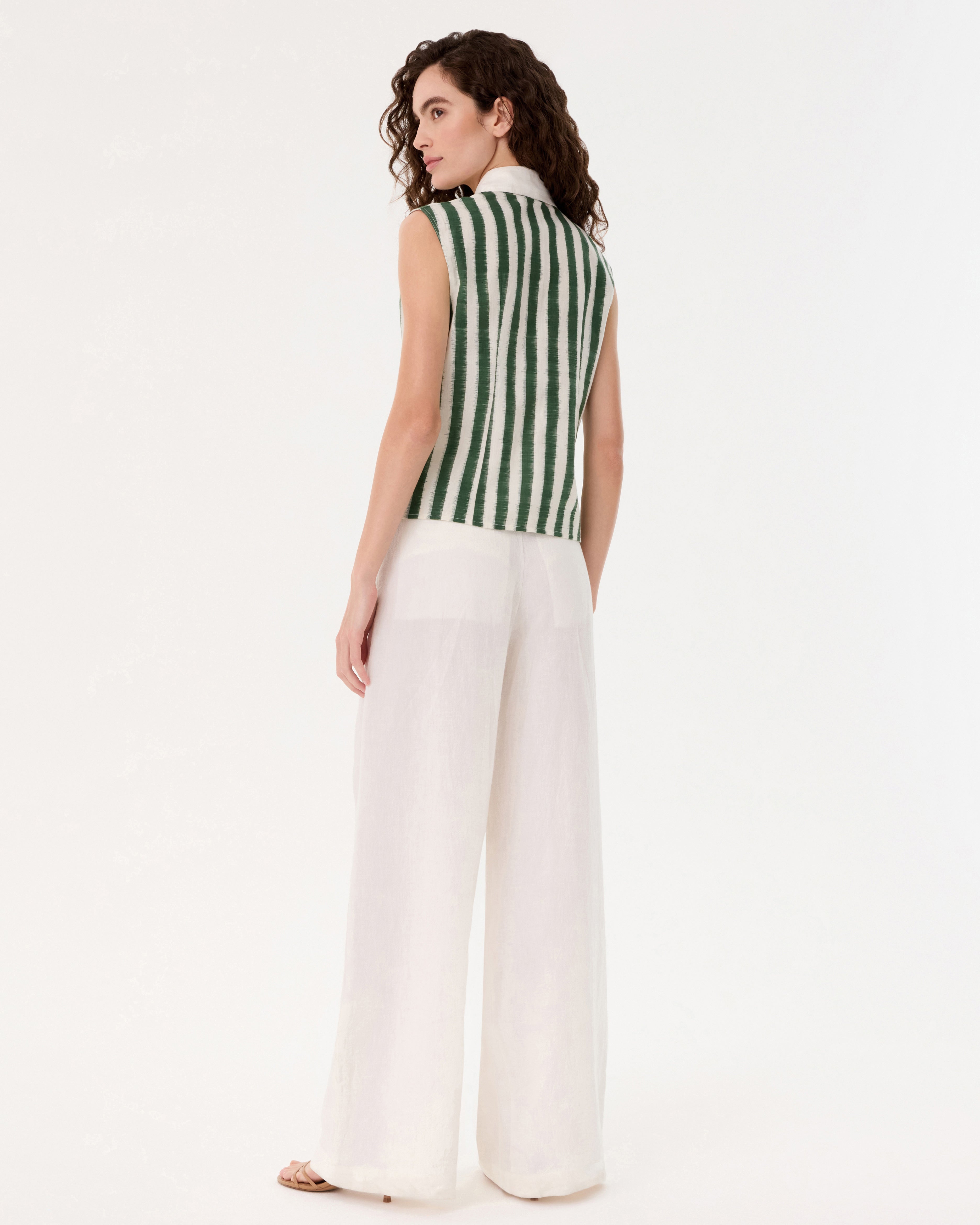 Ylenia Top in Ikat Stripes