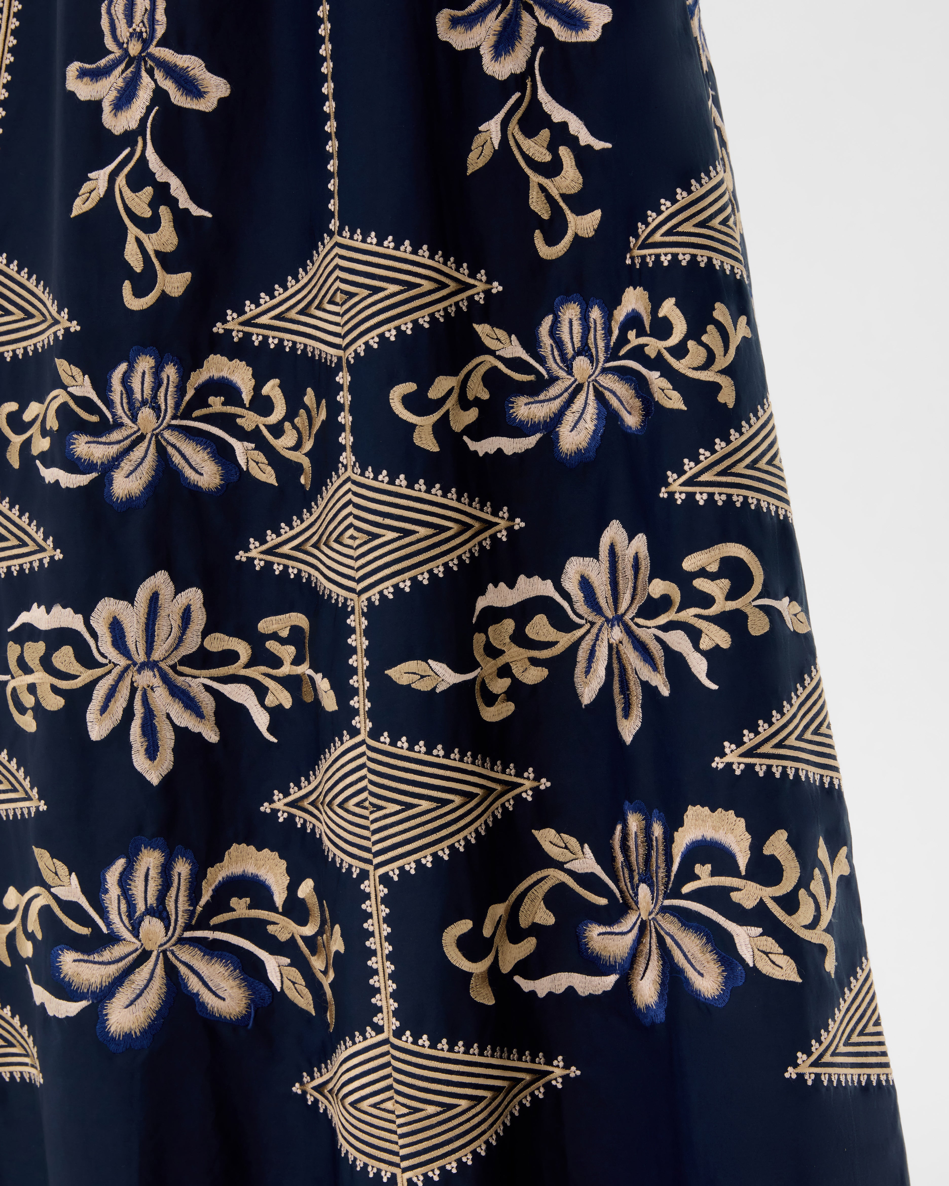 New Camille Skirt with Iris Embroidery