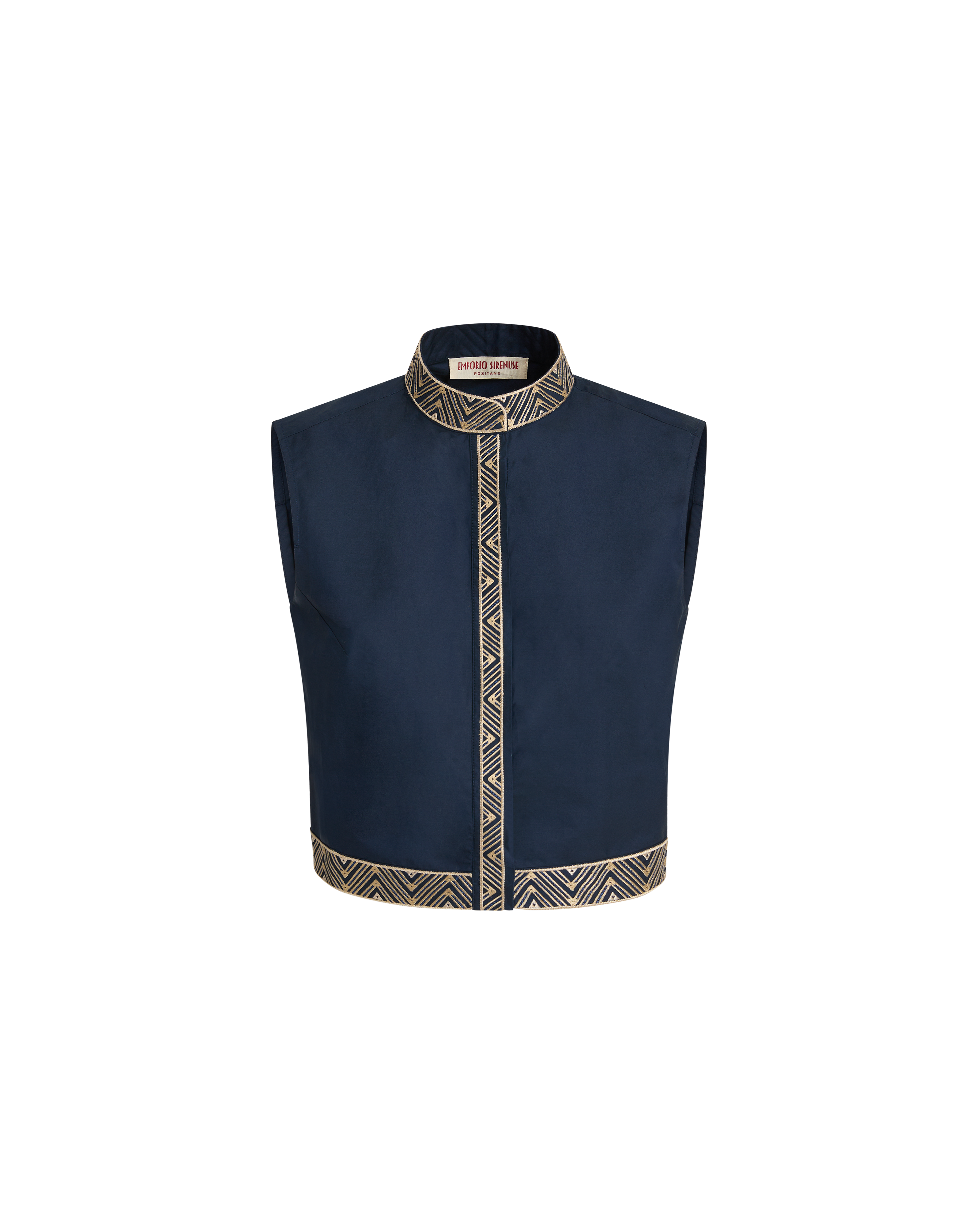 Andorra Top with Iris Embroidery
