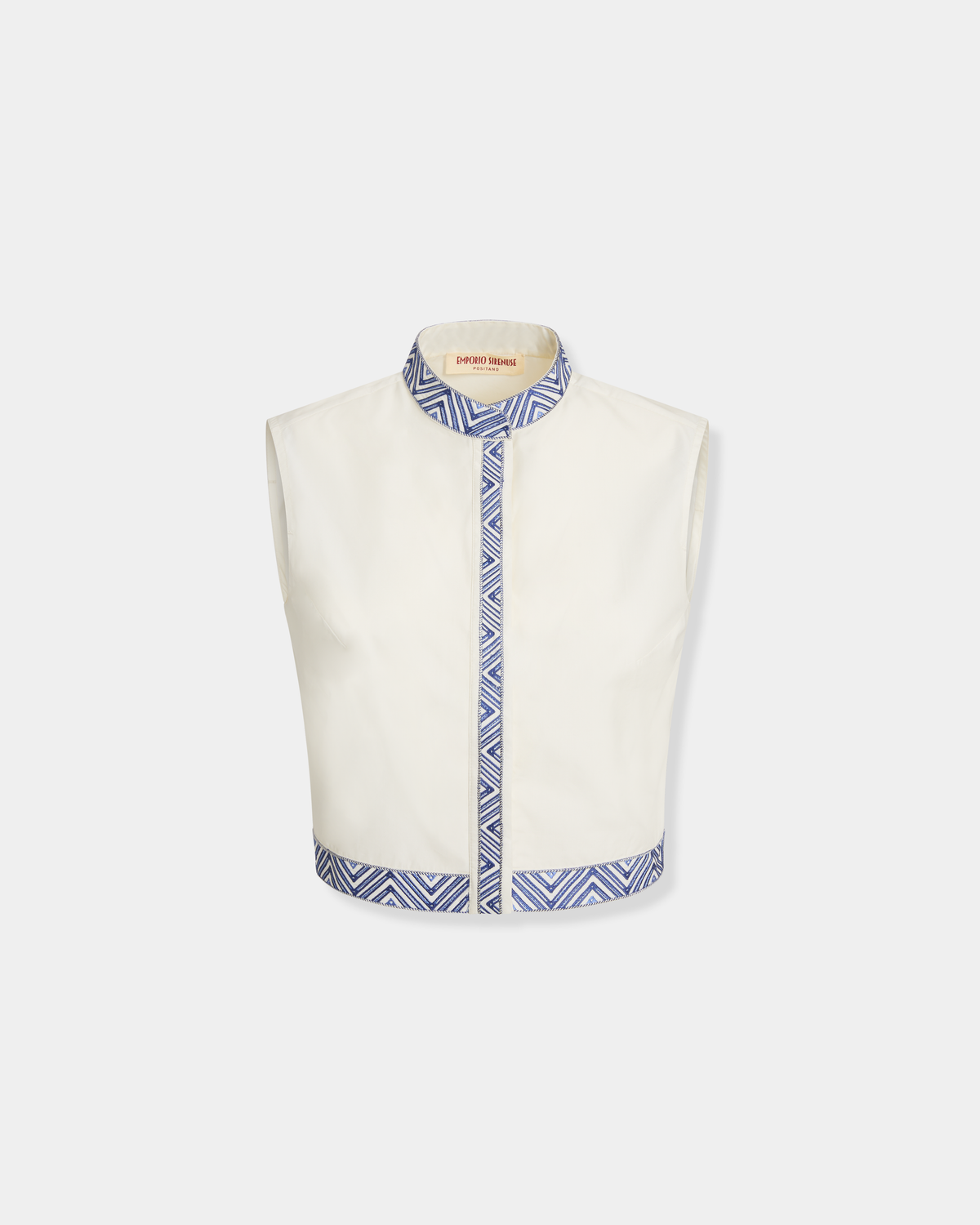 Andorra Top with Iris Embroidery