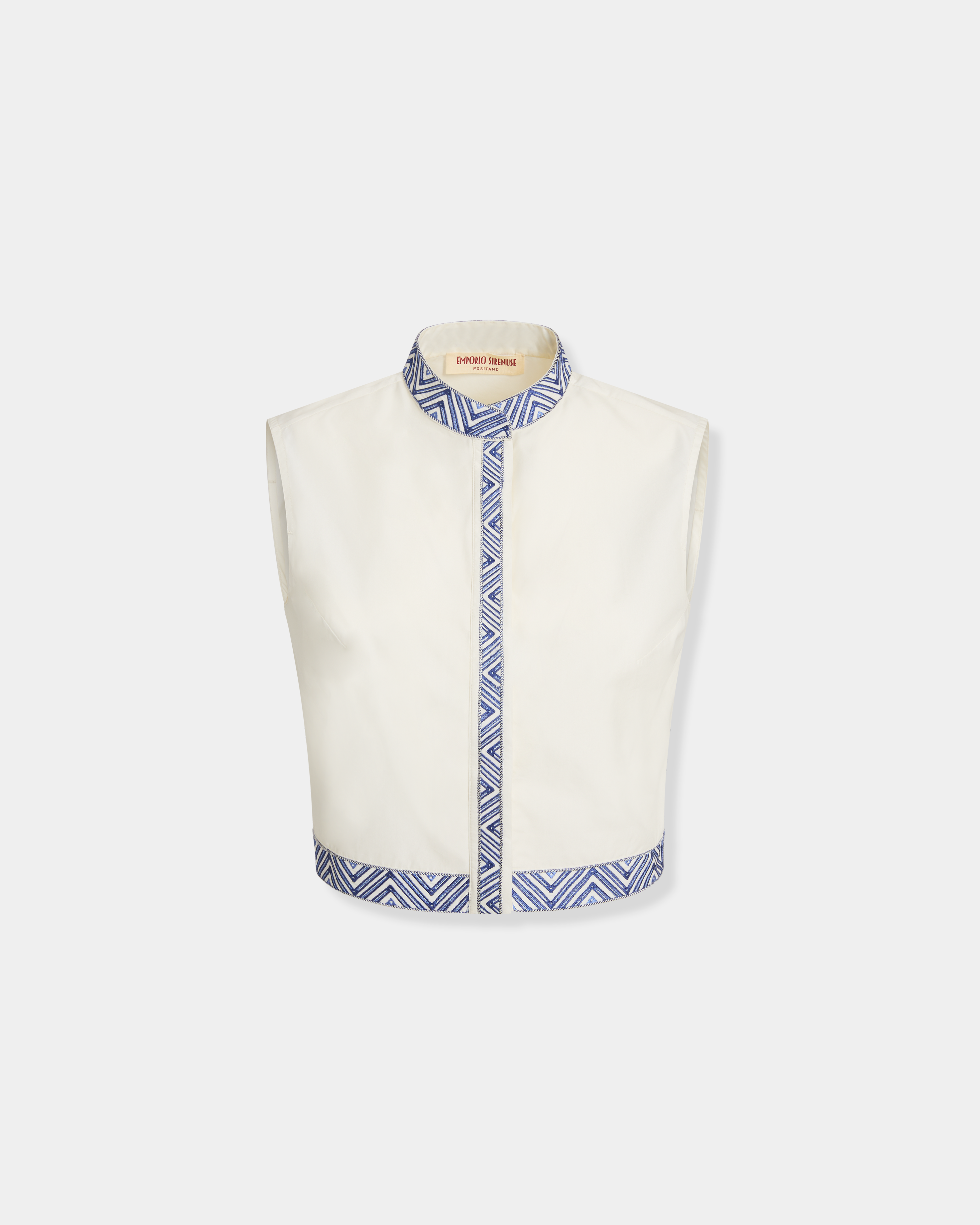 Andorra Top with Iris Embroidery