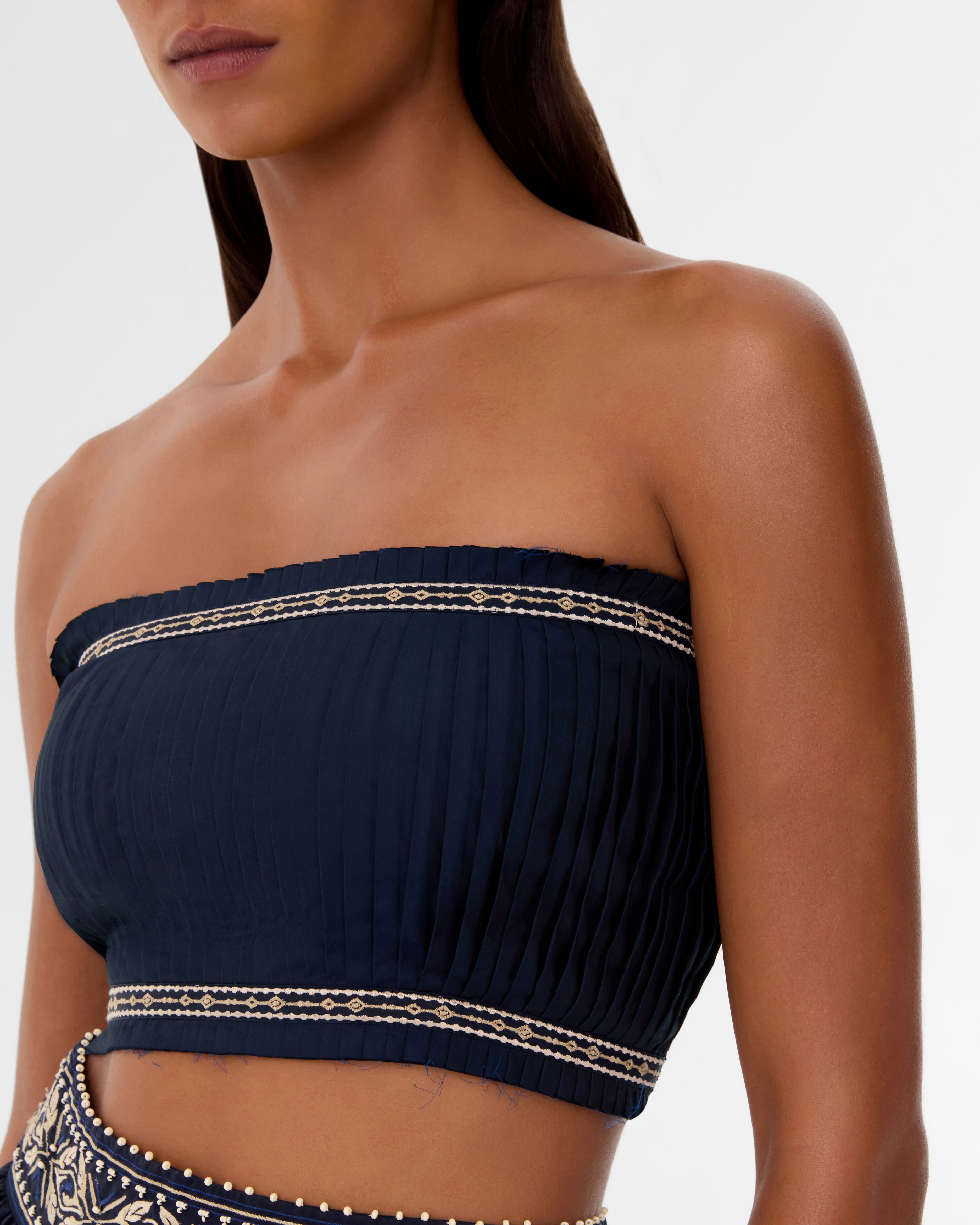 Flavia Top with Iris Embroidery