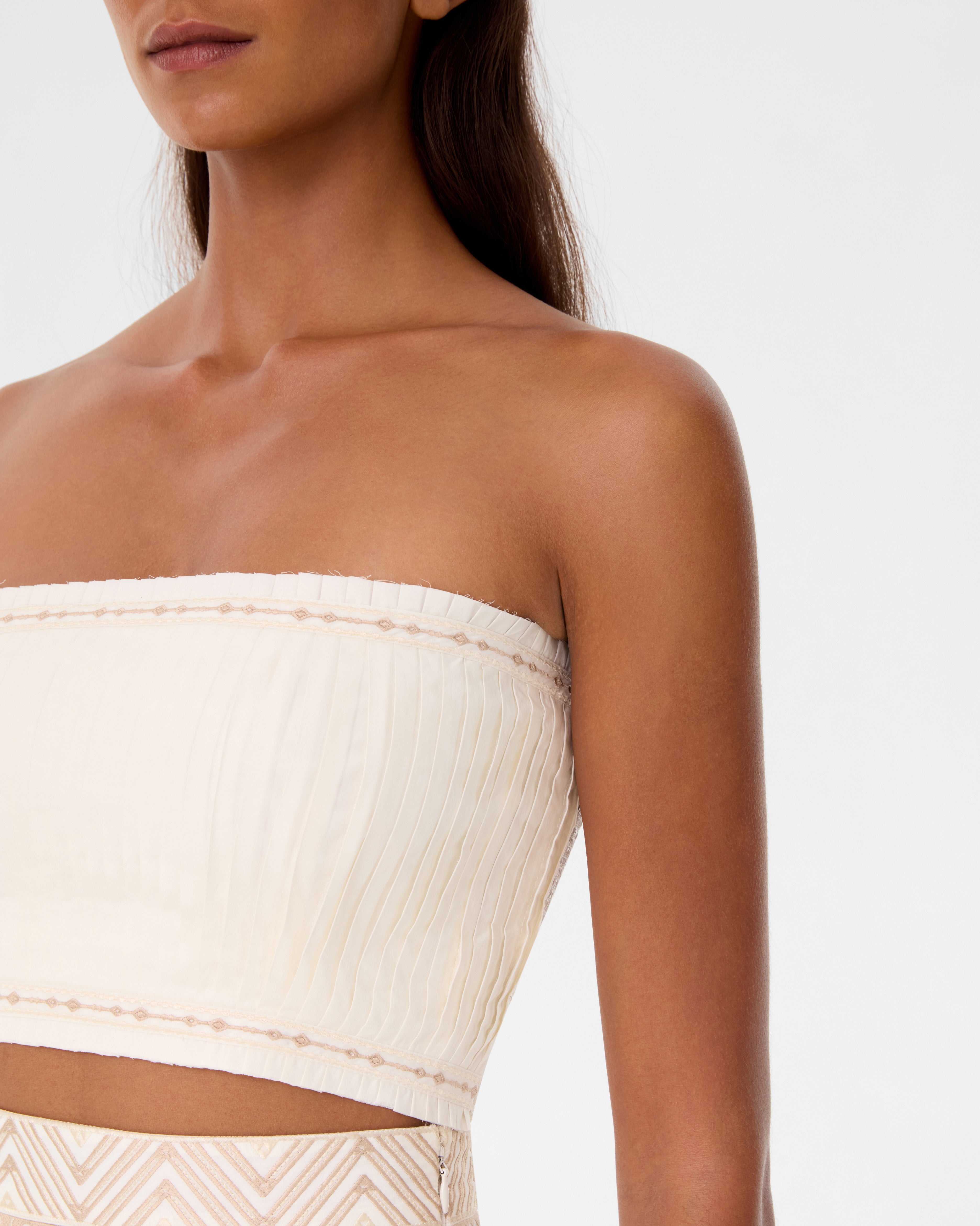 Flavia Top with with Iris Embroidery