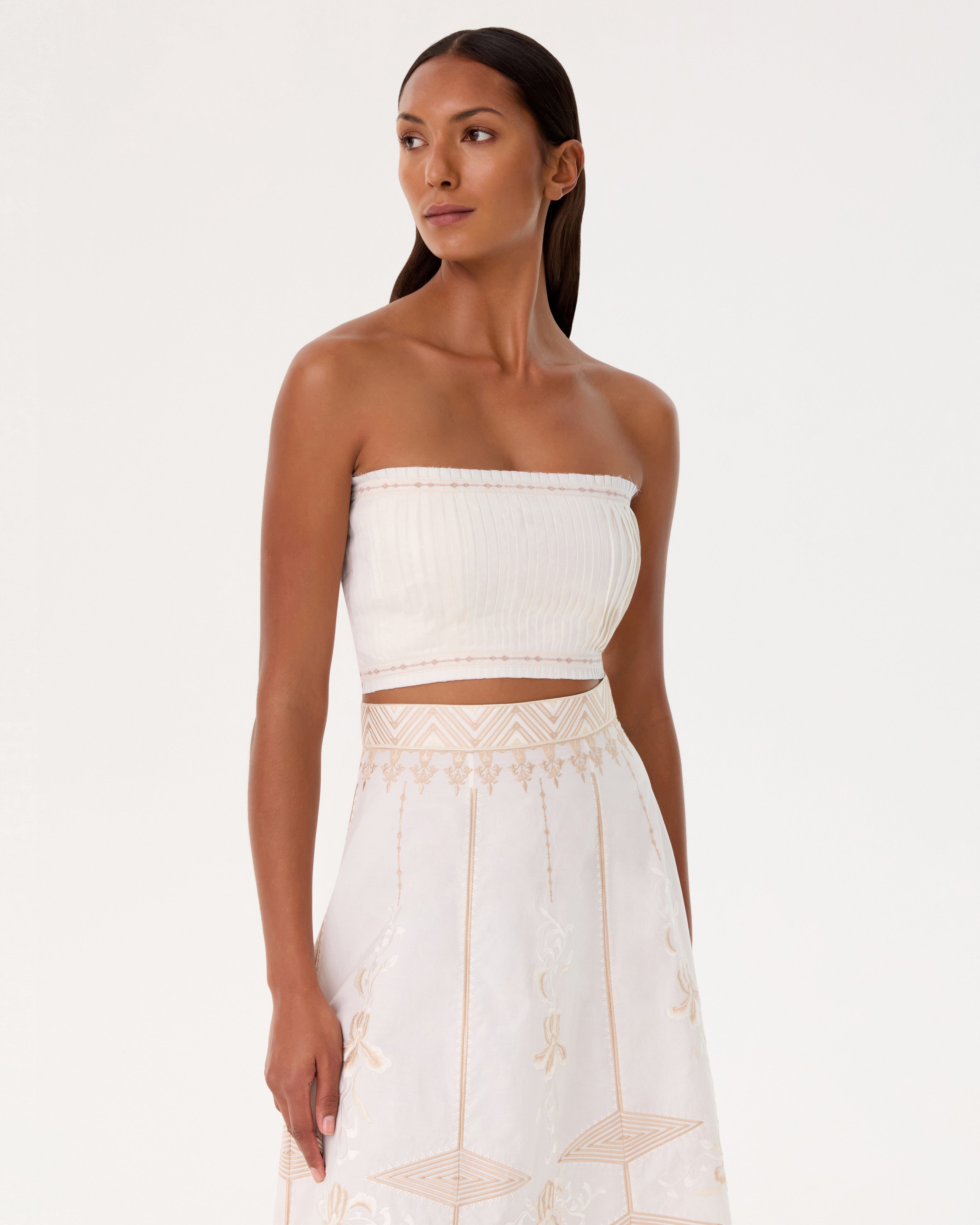 Flavia Top with Iris Embroidery