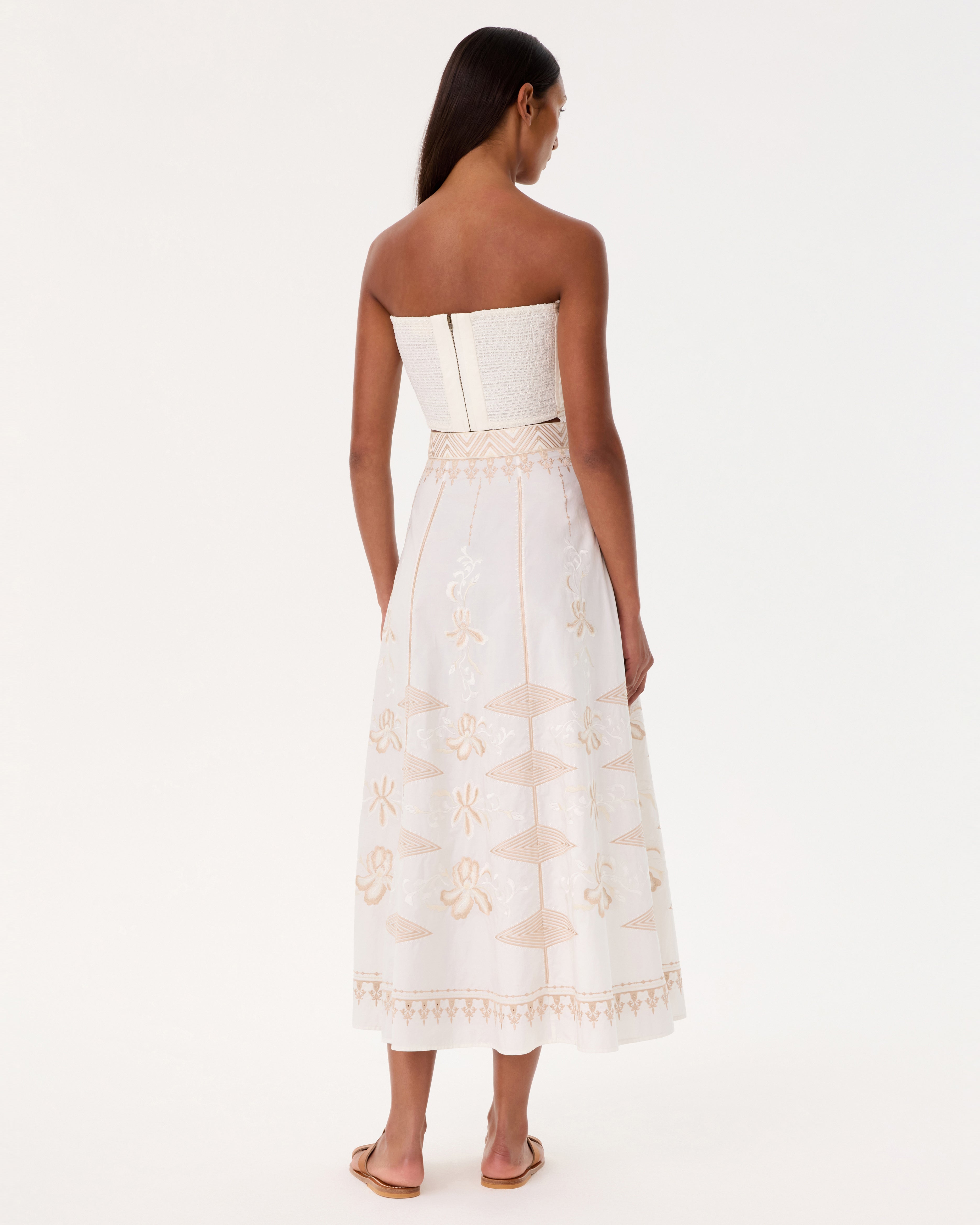 Flavia Top with with Iris Embroidery