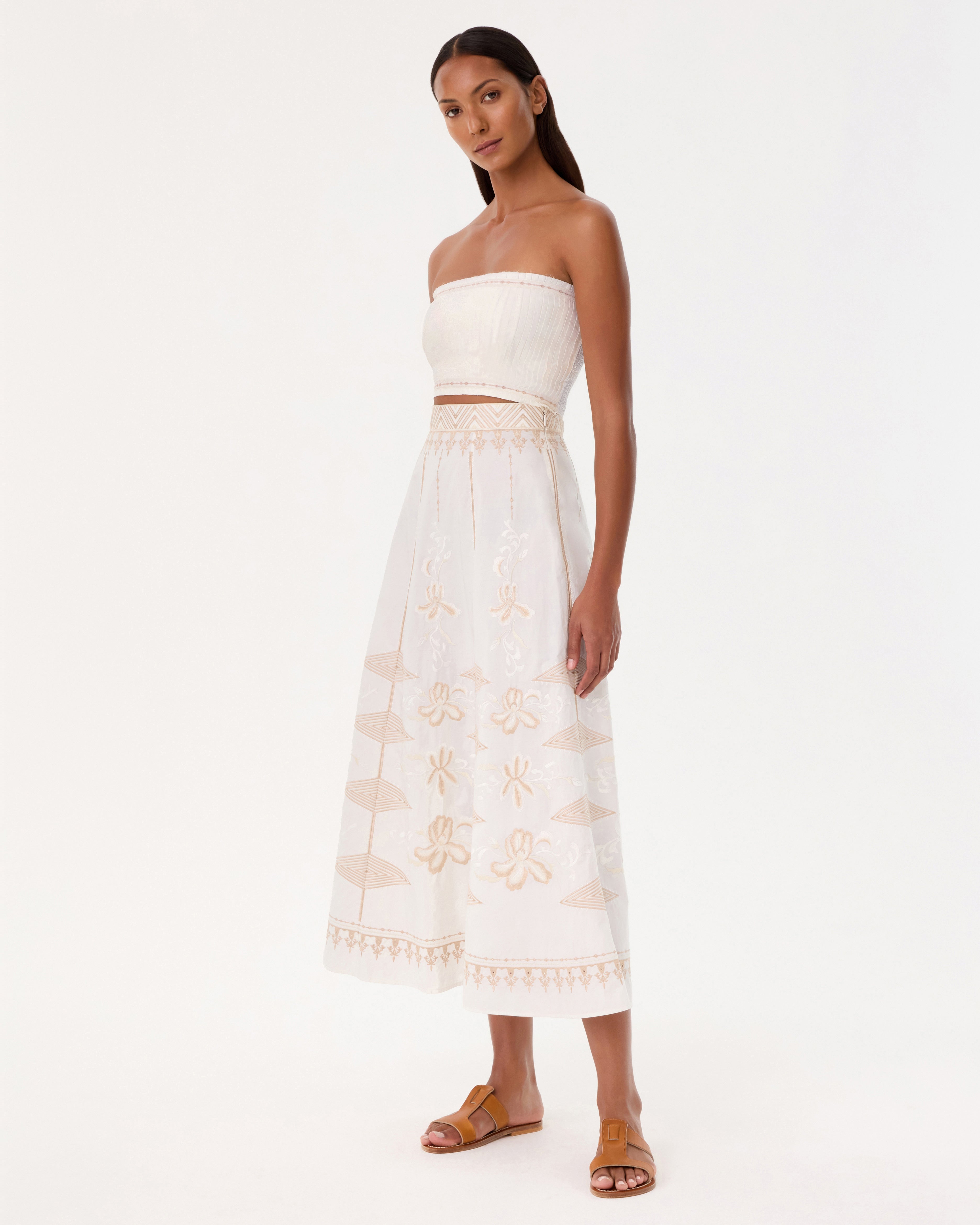 Flavia Top with Iris Embroidery
