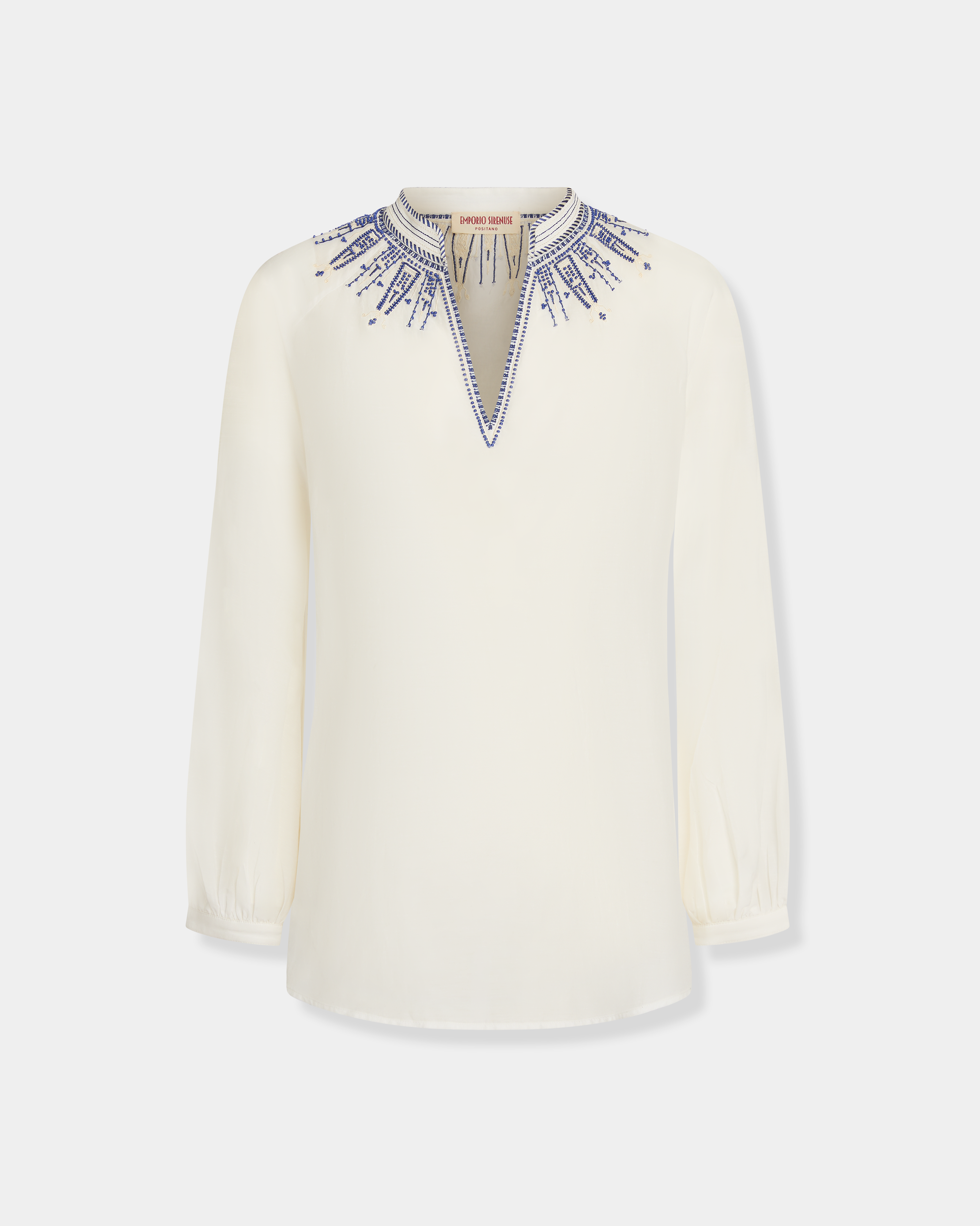 Ilizia Blouse with Iris Embroidery