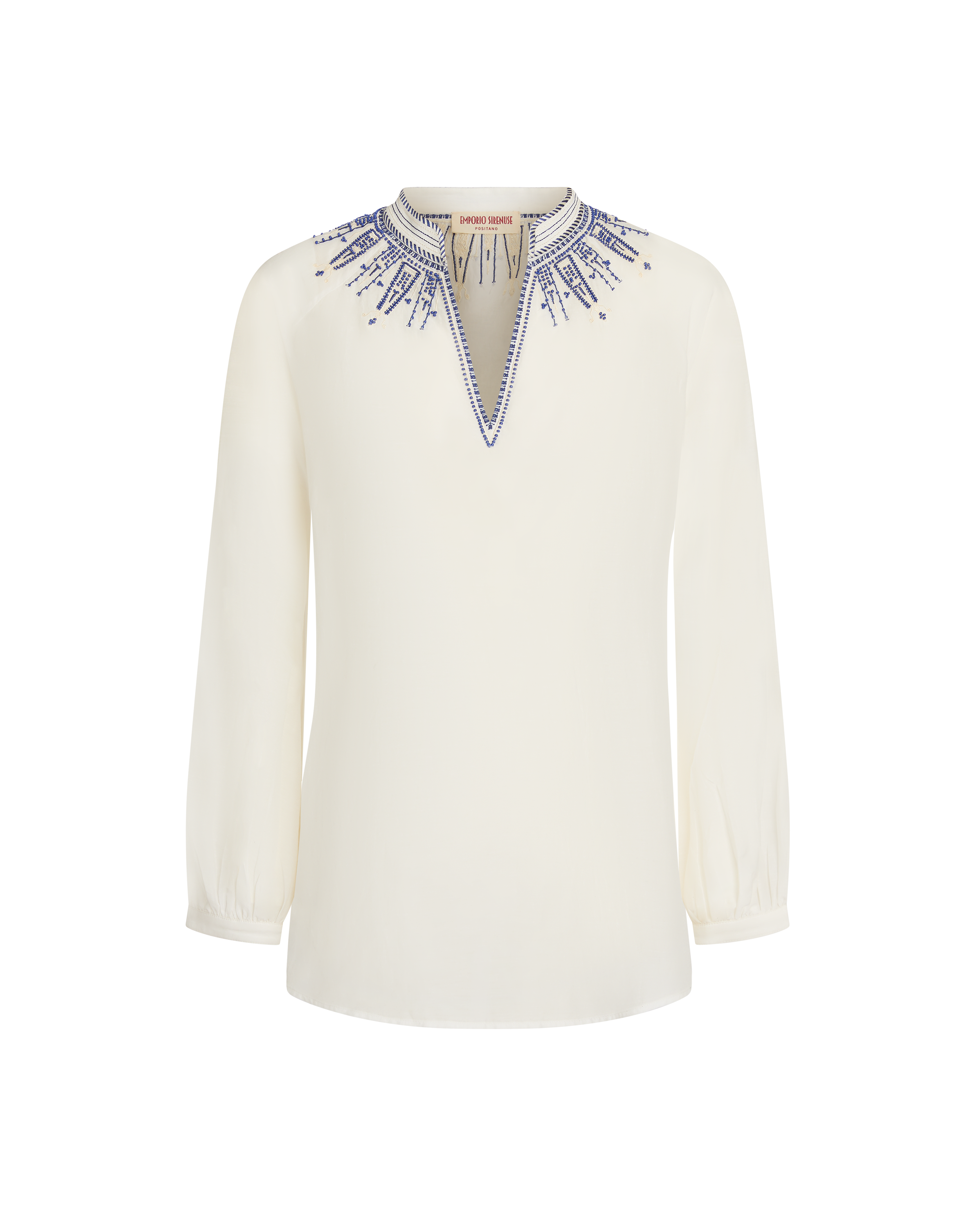 Ilizia Blouse with Iris Embroidery