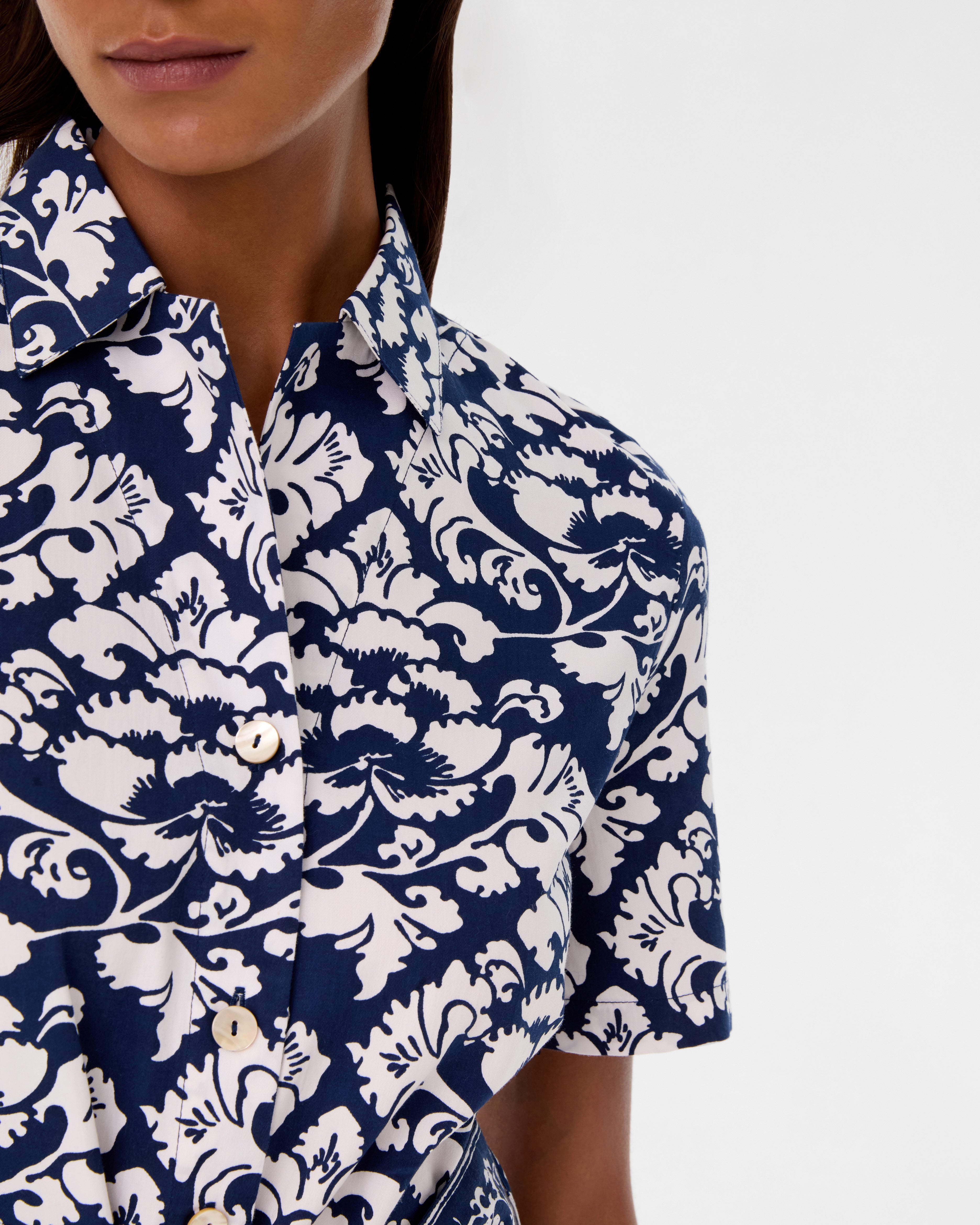 Claudia Dress in Lotus Flower Print