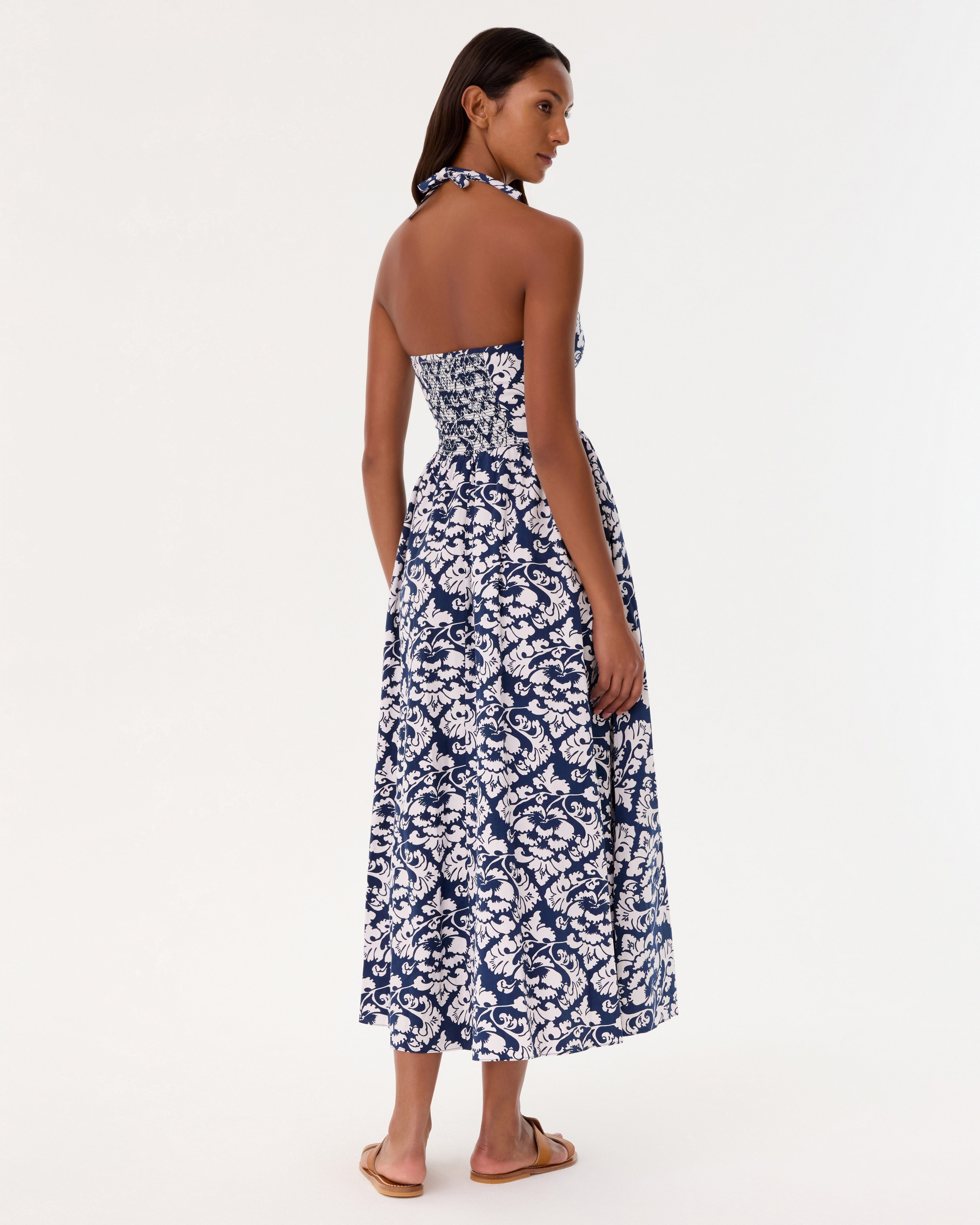 Johanna Dress in Lotus Flower Print