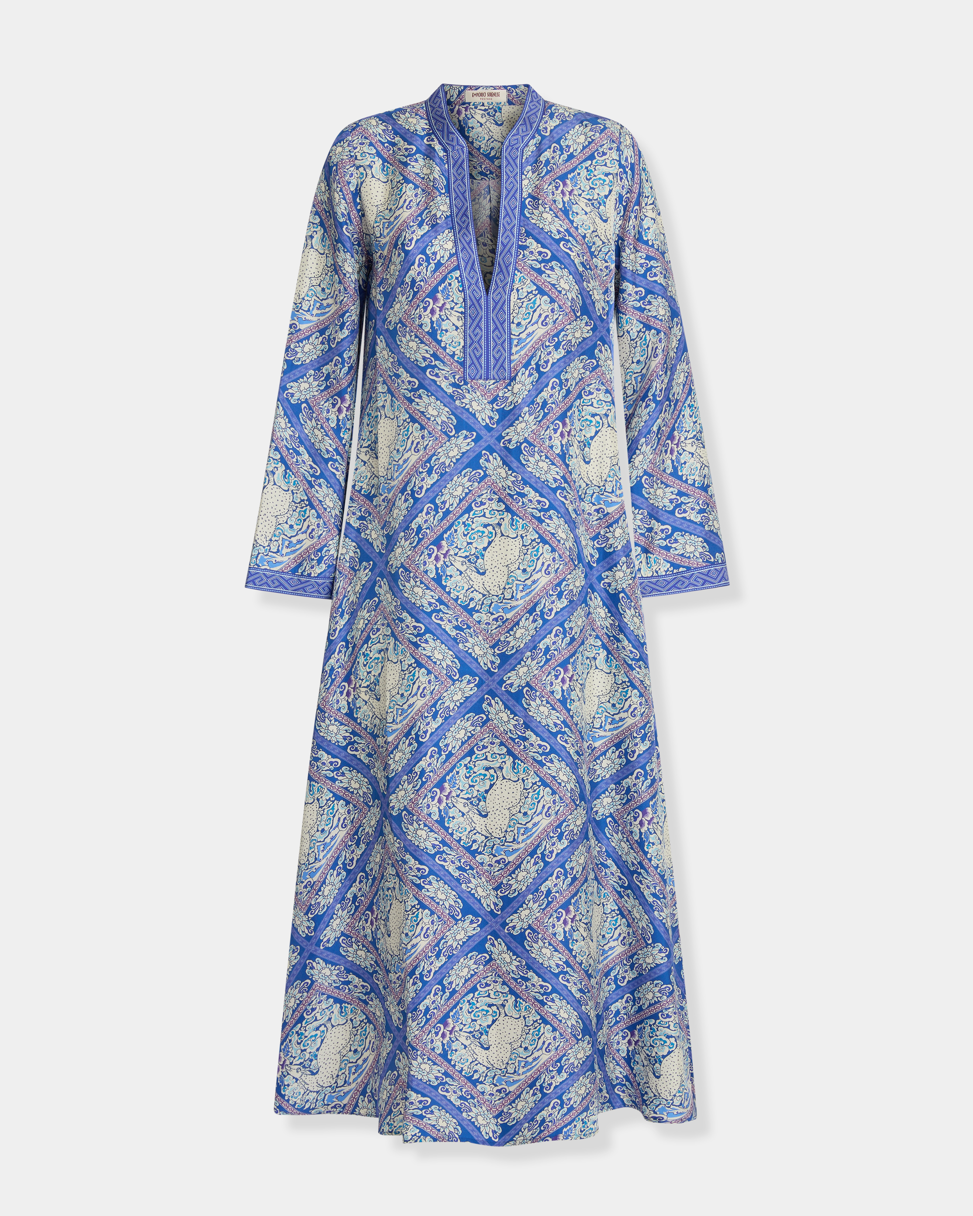 Jenna Caftan in Meadow Print