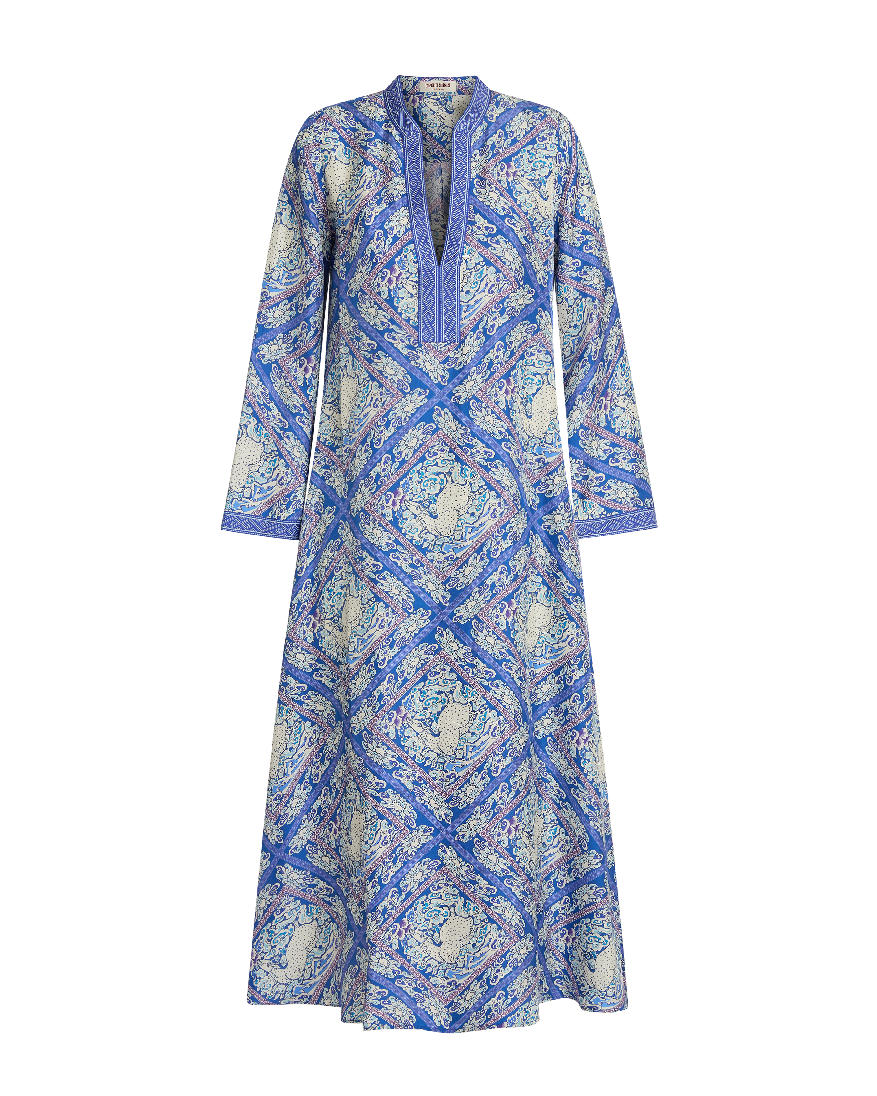 Jenna Caftan in Meadow Print