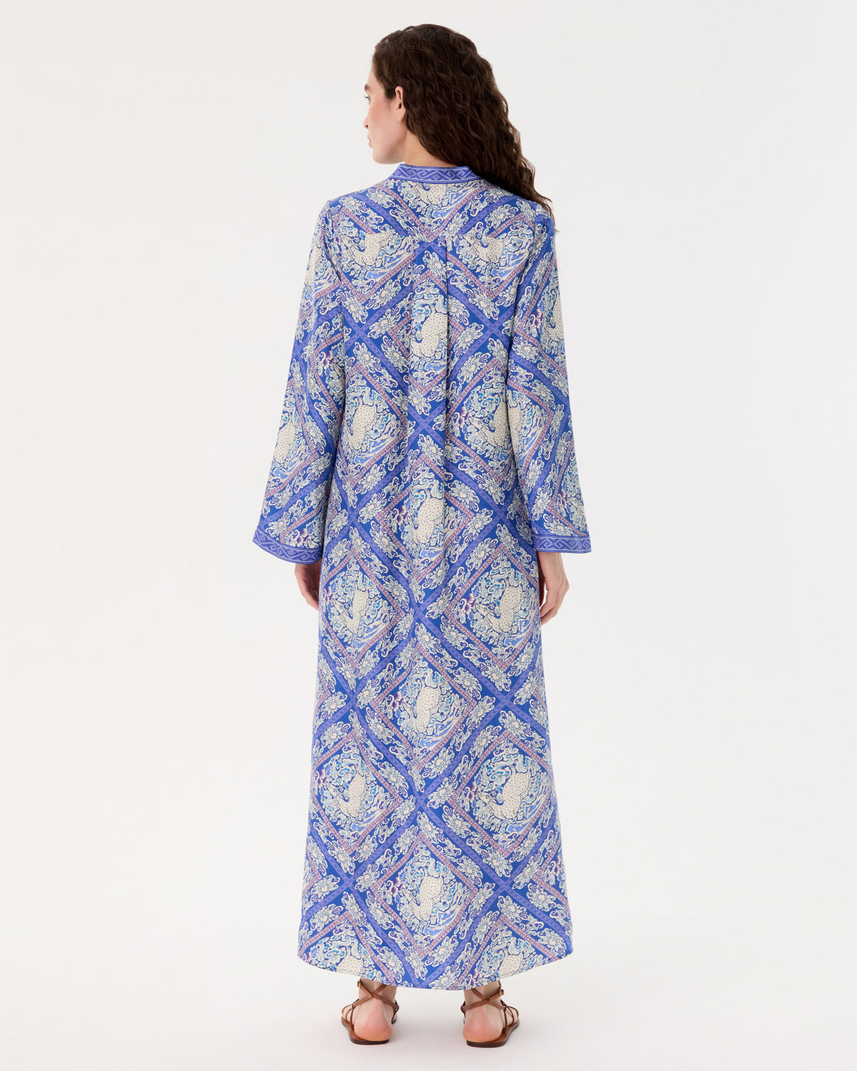 Jenna Caftan in Meadow Print