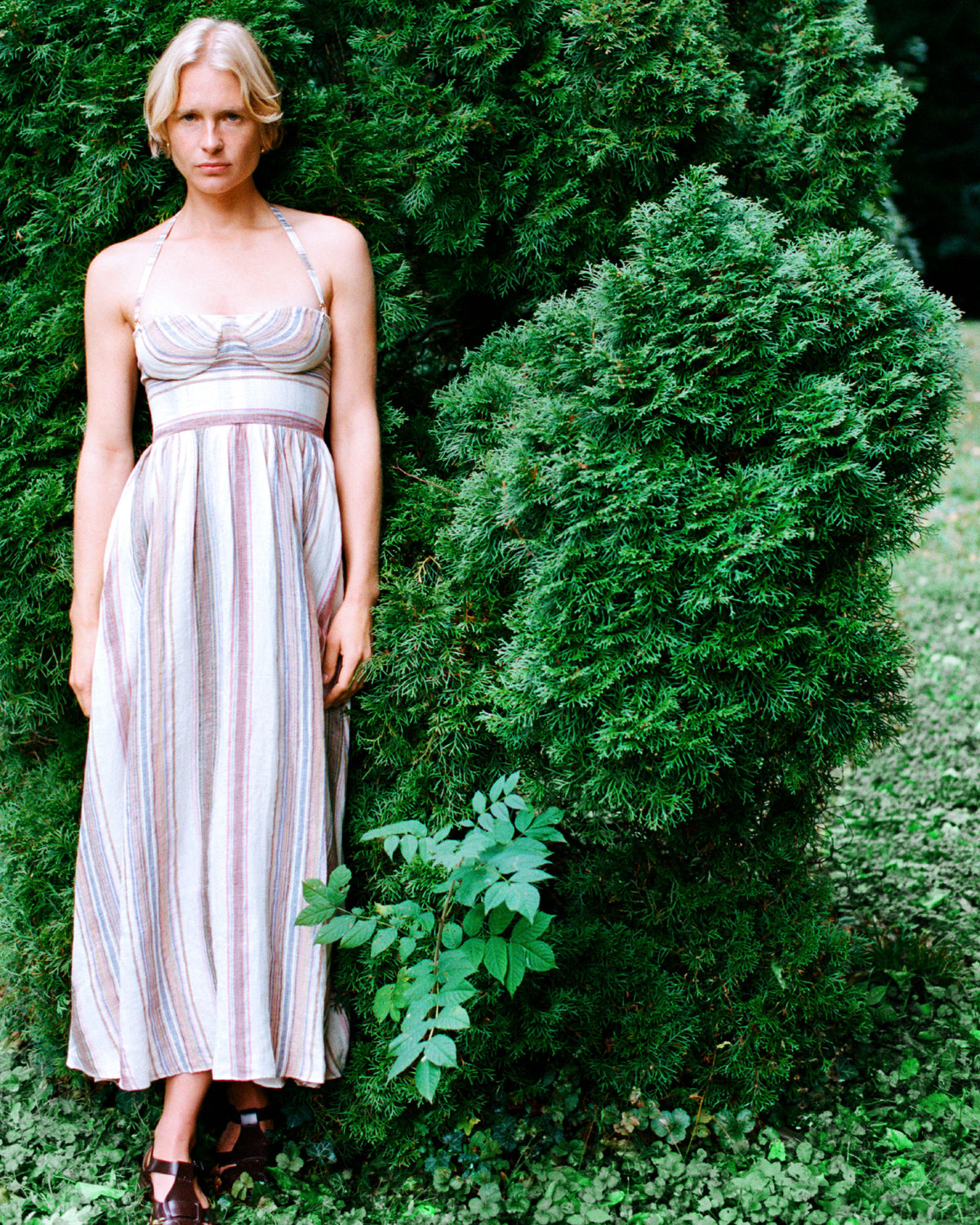 Johanna Dress in Ping Pong Stripes