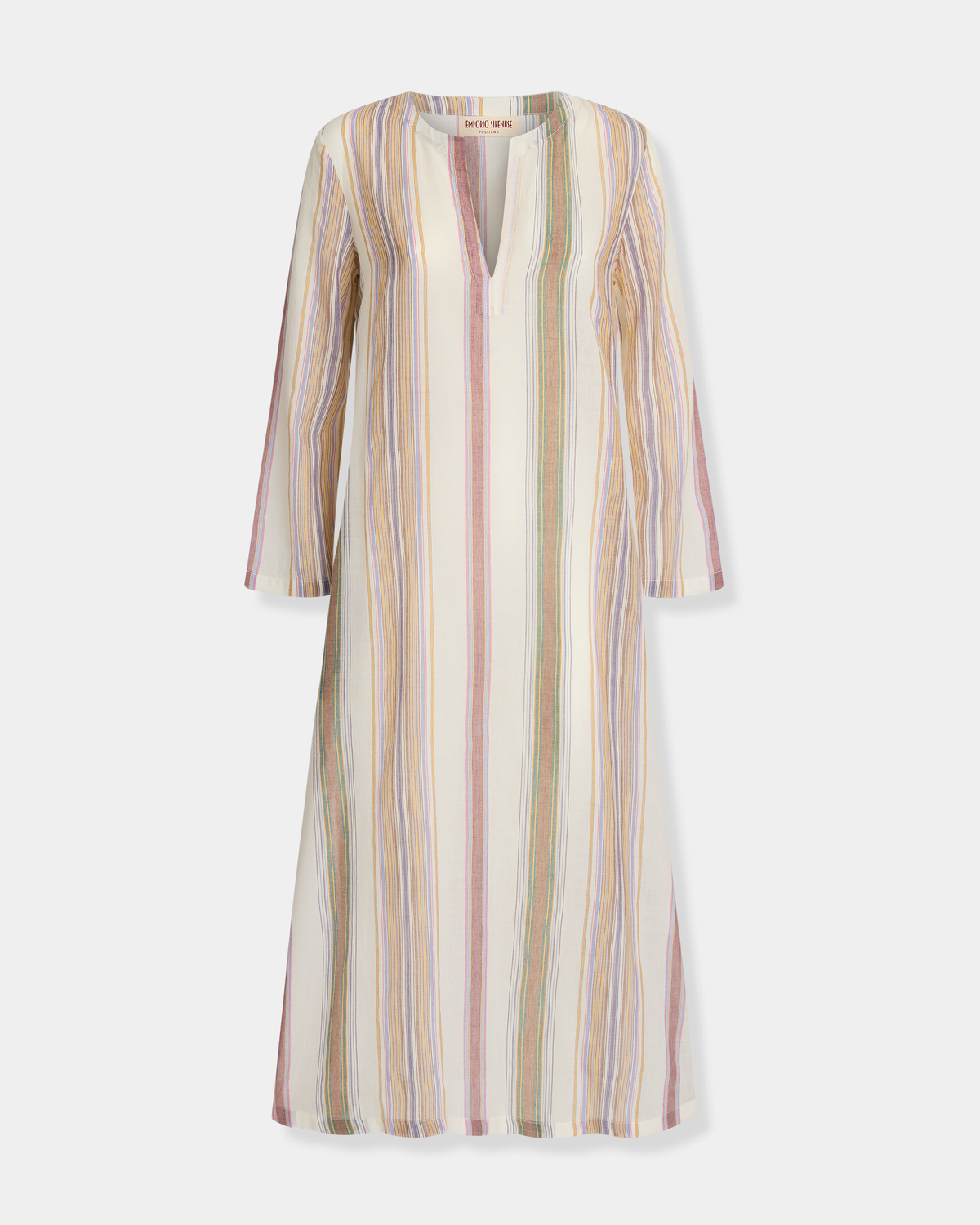 Giada Caftan in Ping Pong Stripes