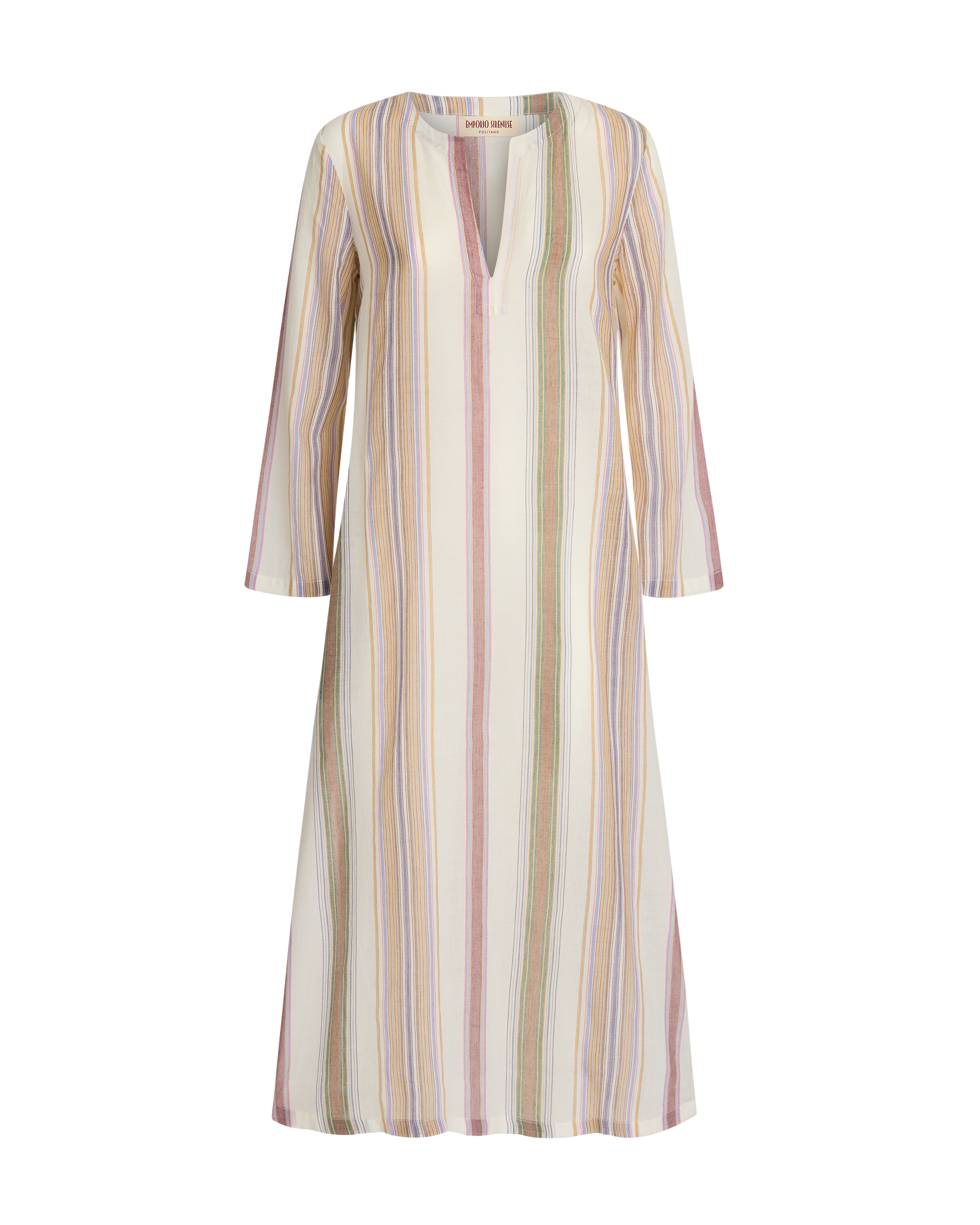 Giada Caftan in Ping Pong Stripes