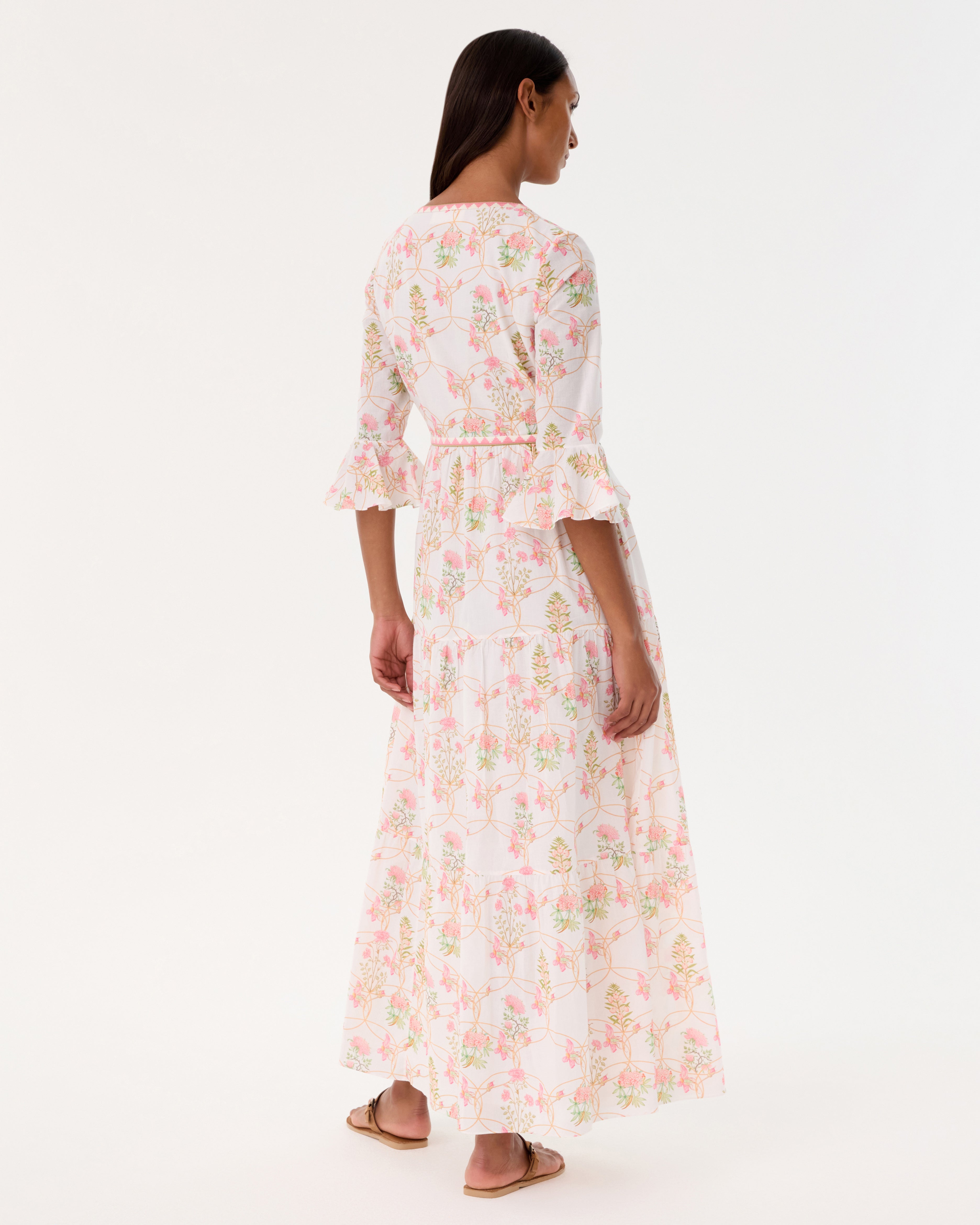 Bella Dress in Rose Garden Print