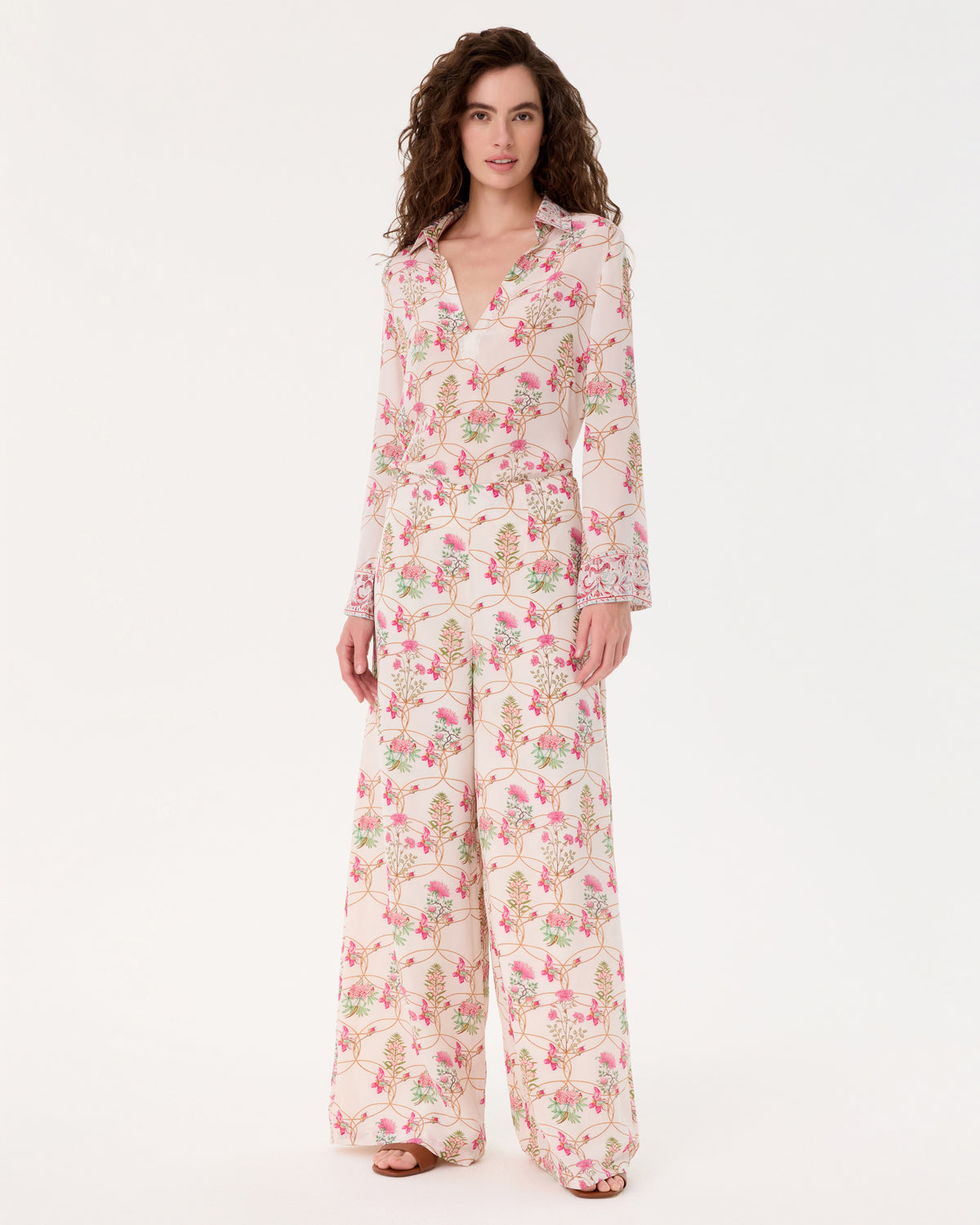 Stephan Trousers in Rose Garden Print