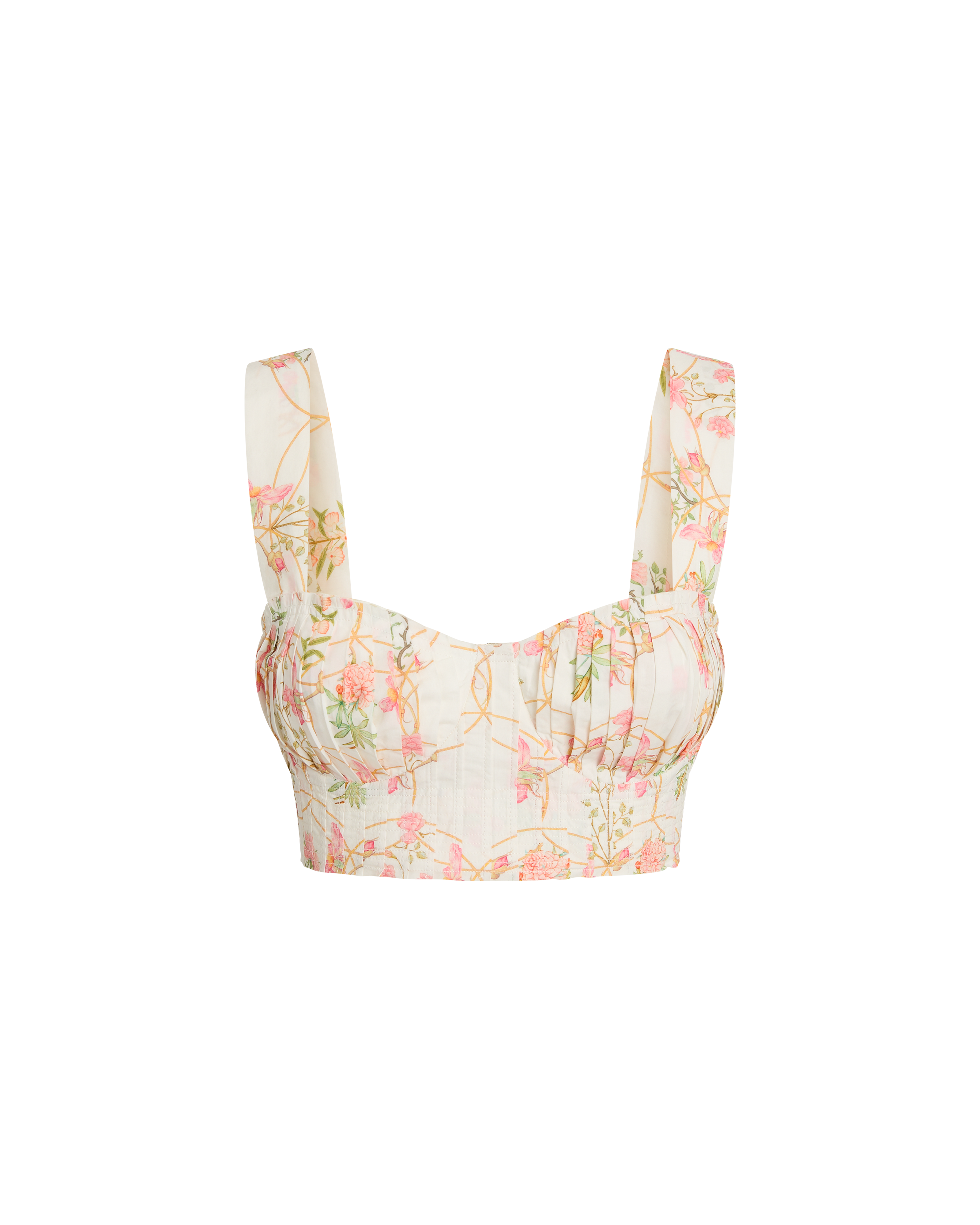 Dalia Top in Rose Garden Print