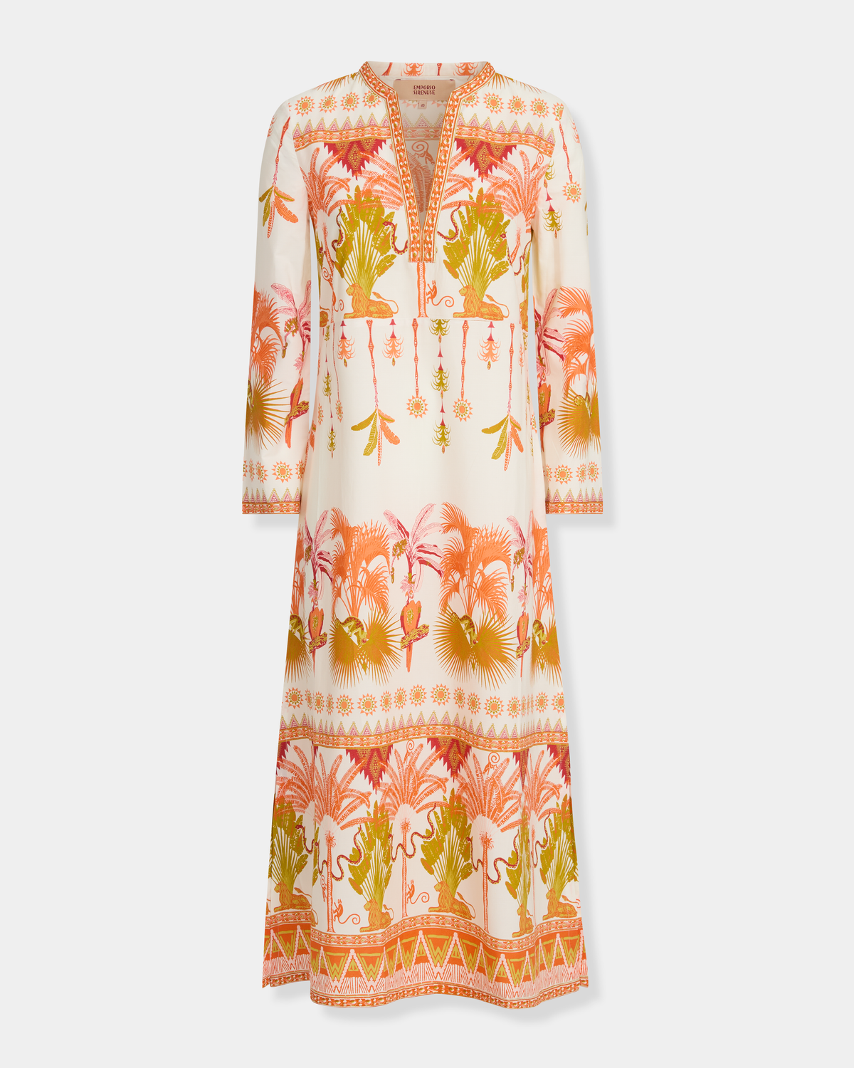 Giada Caftan in Winter Garden Print