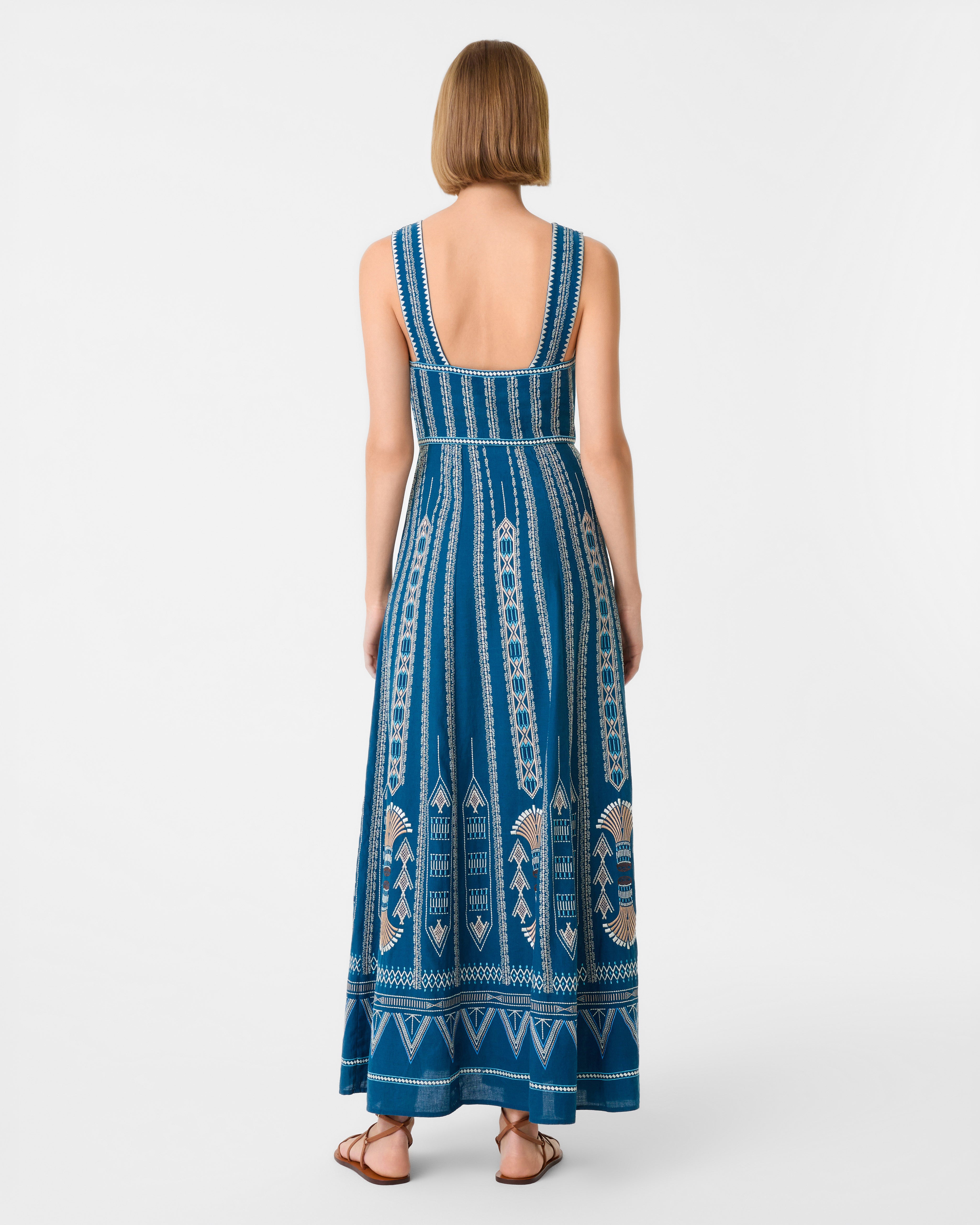 Nellie Dress with Ballerina Embroidery