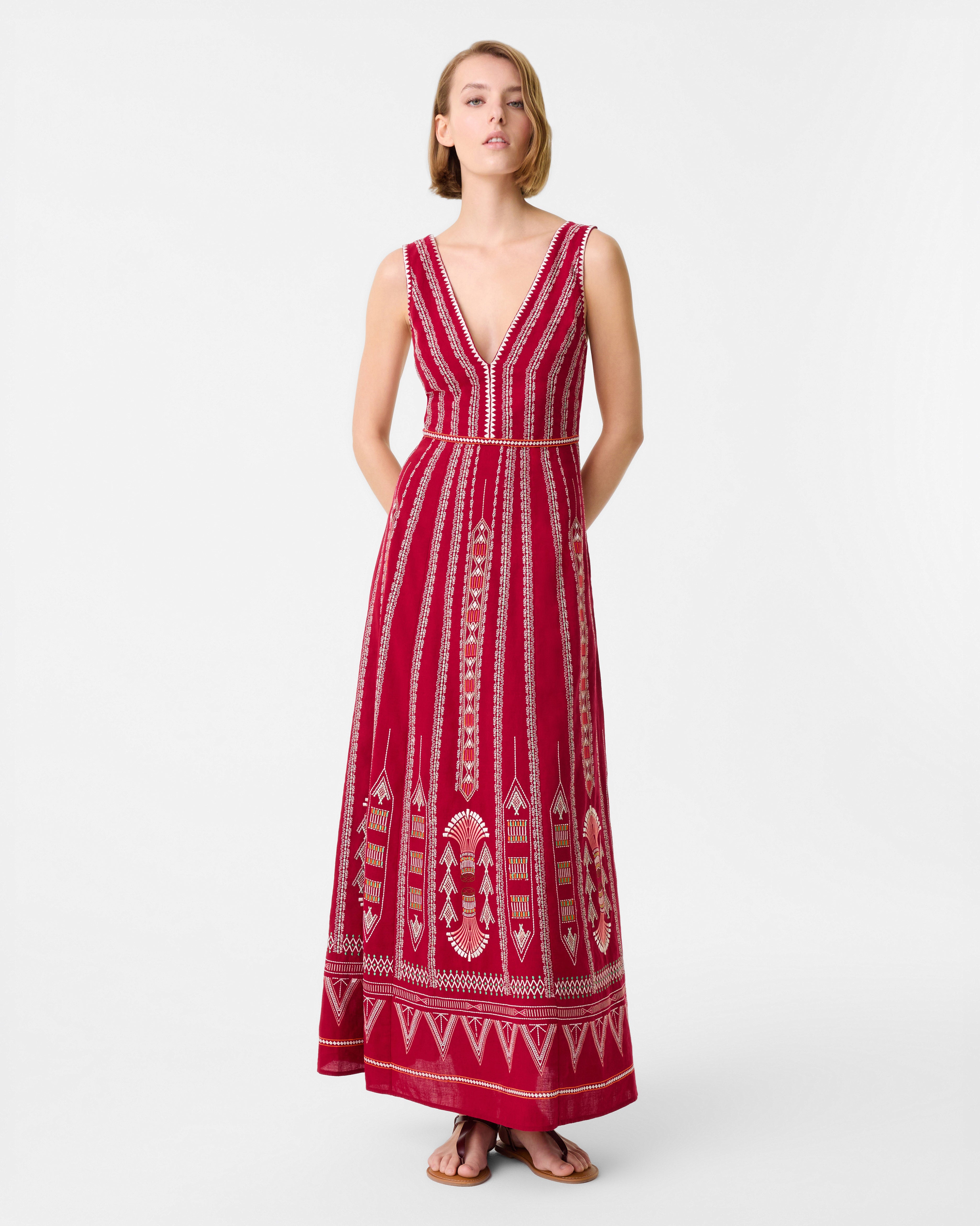 Nellie Dress with Ballerina Embroidery