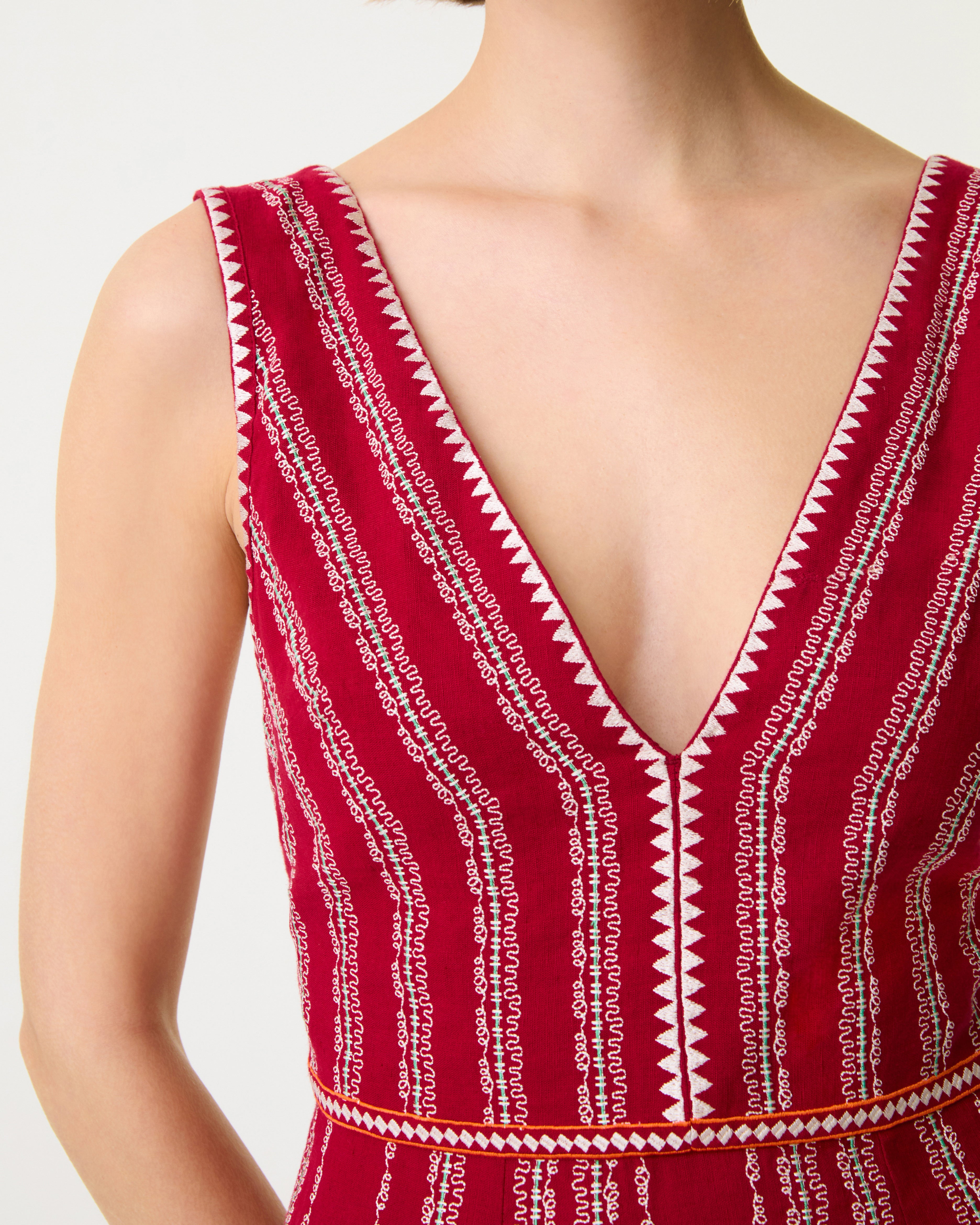 Nellie Dress with Ballerina Embroidery