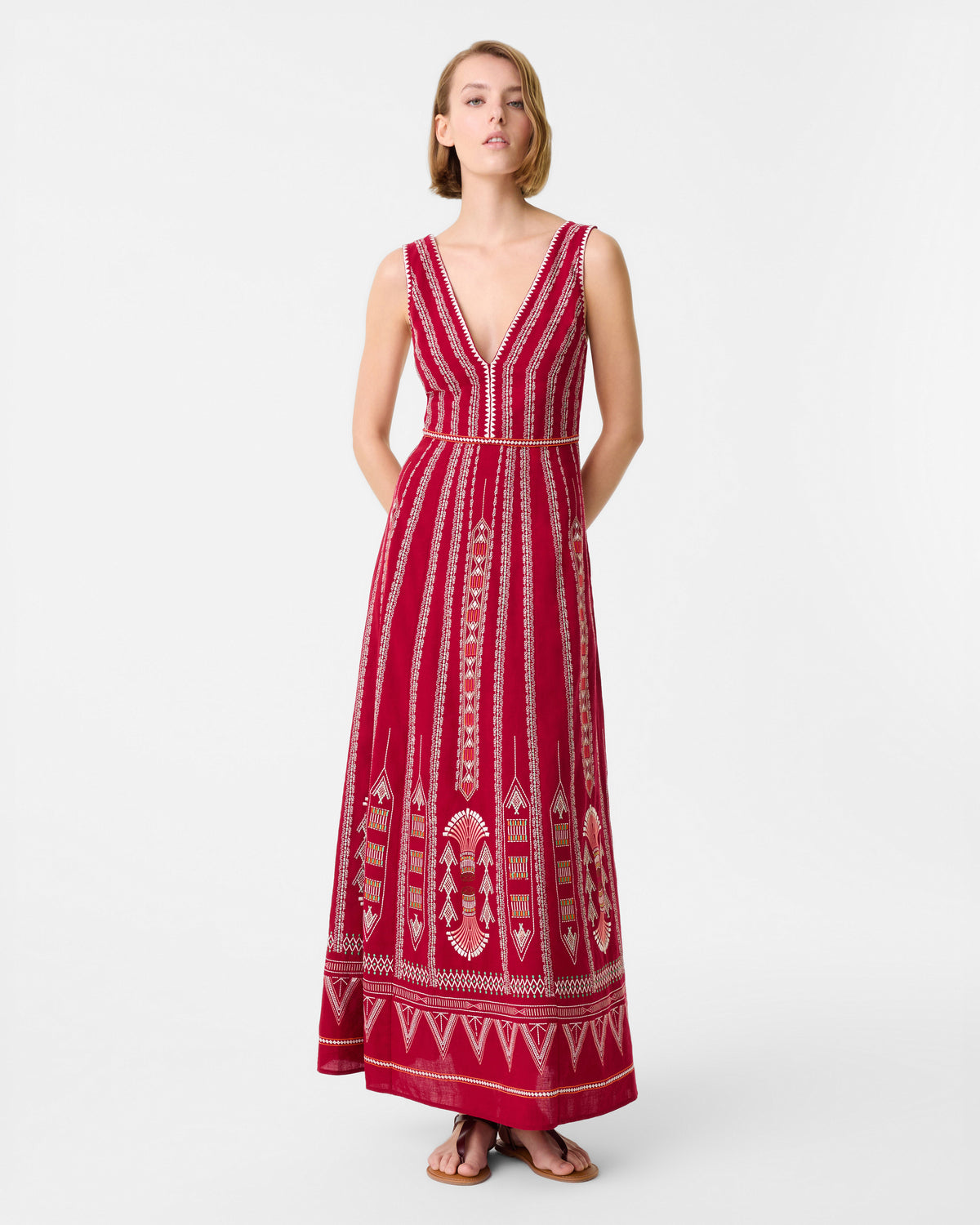 Nellie Dress with Ballerina Embroidery