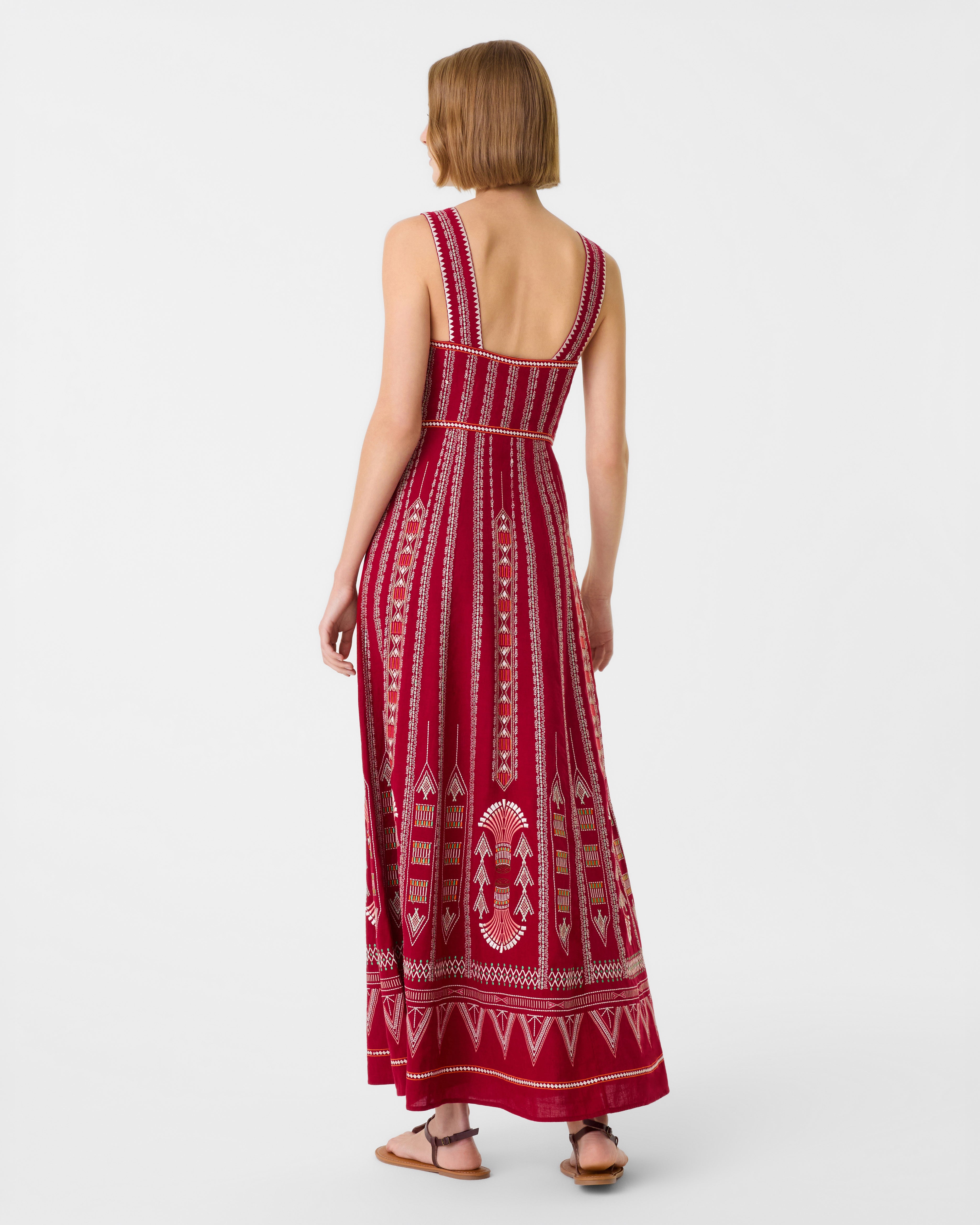 Nellie Dress with Ballerina Embroidery