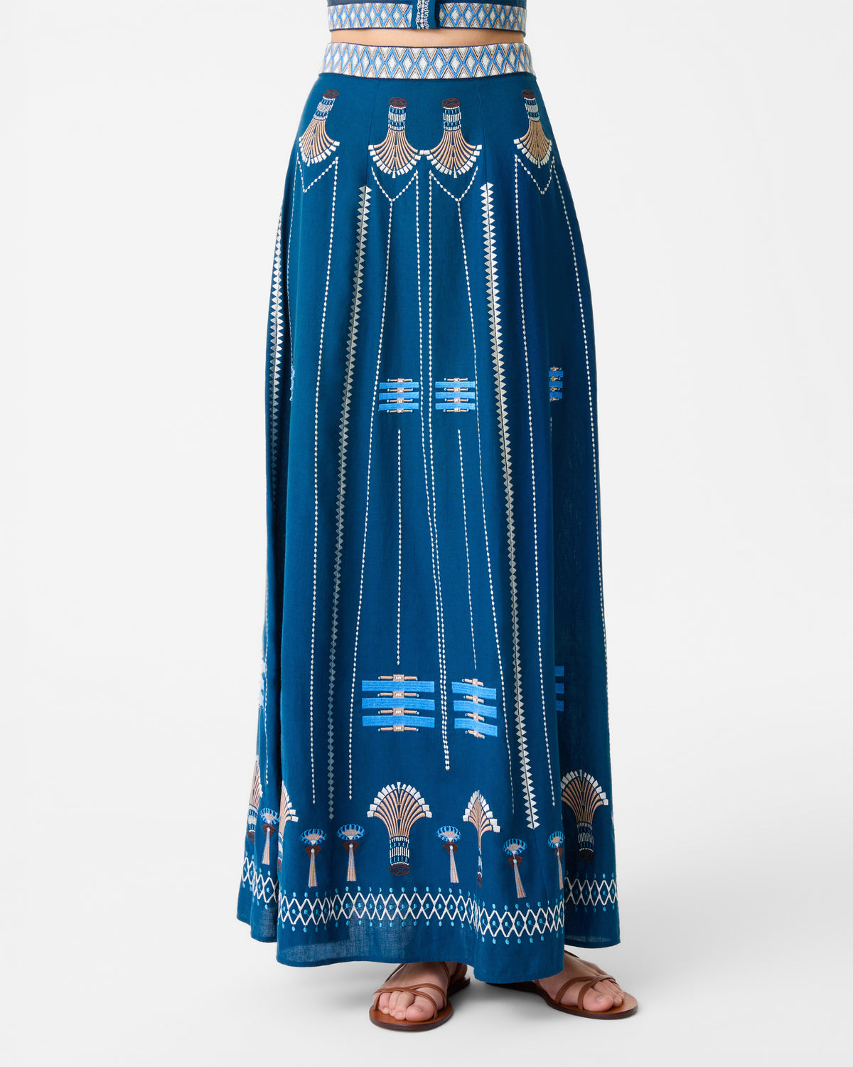 Camille Skirt with Ballerina Embroidery