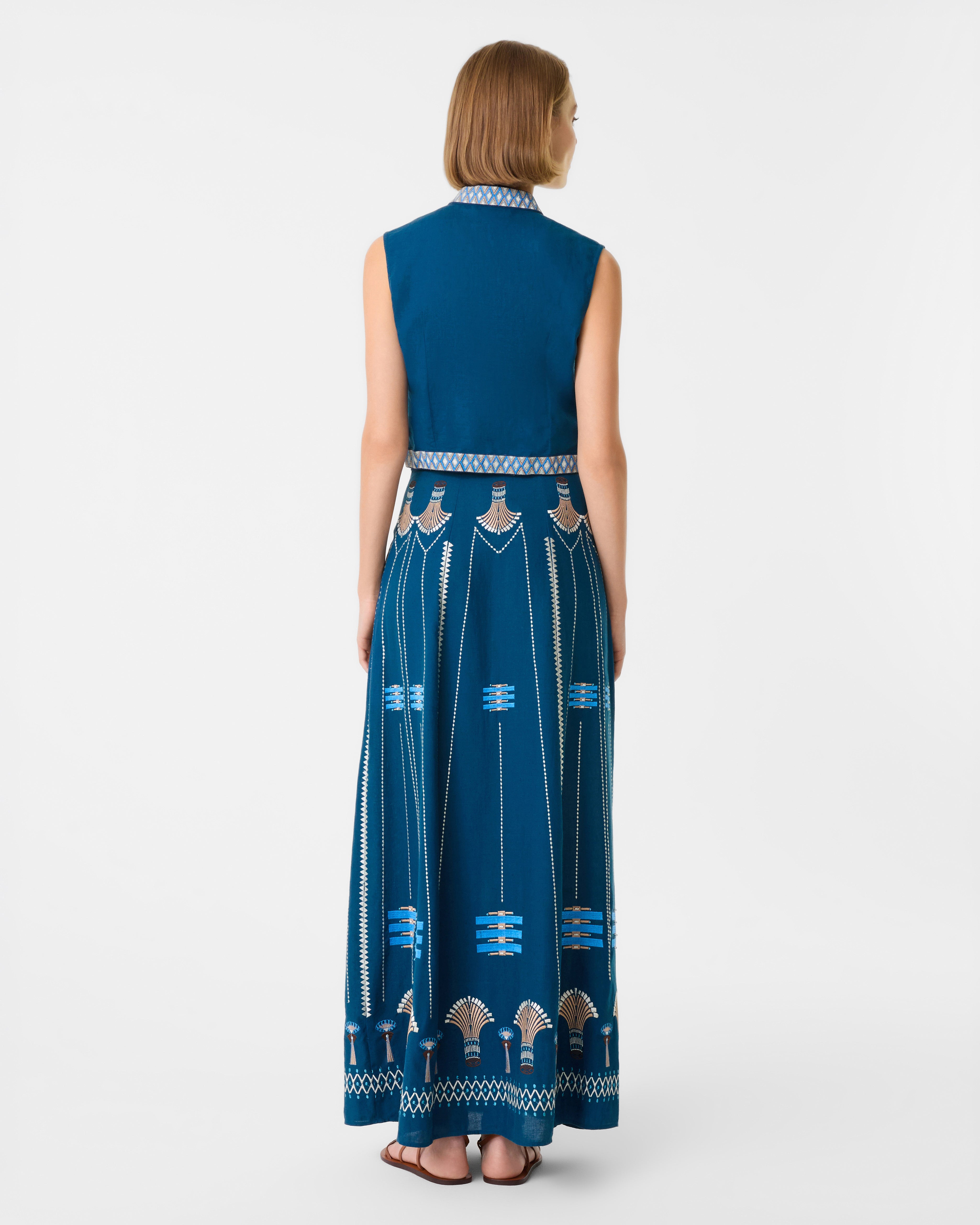 Andorra Top with Ballerina Embroidery