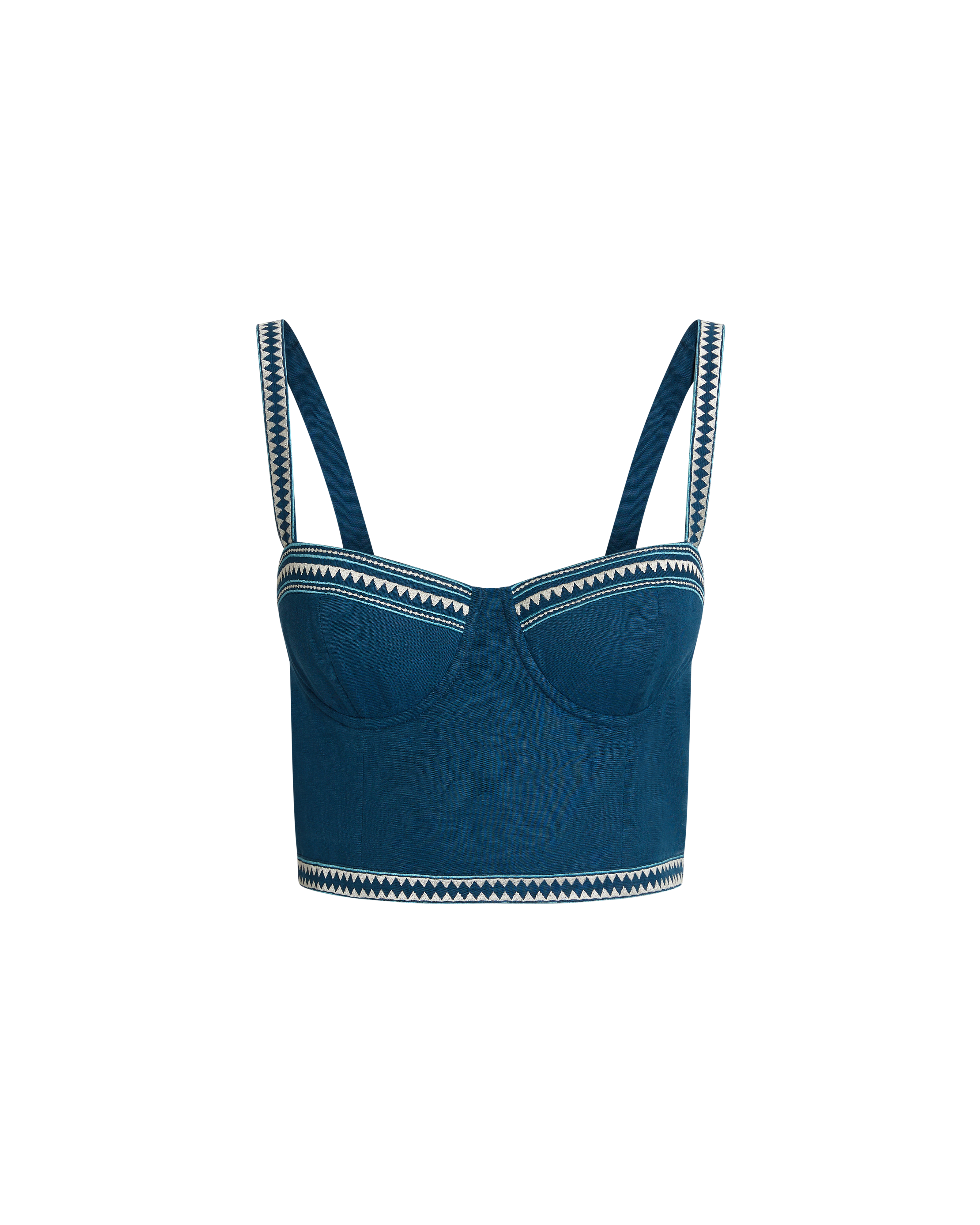 Elettra Top with Ballerina Embroidery