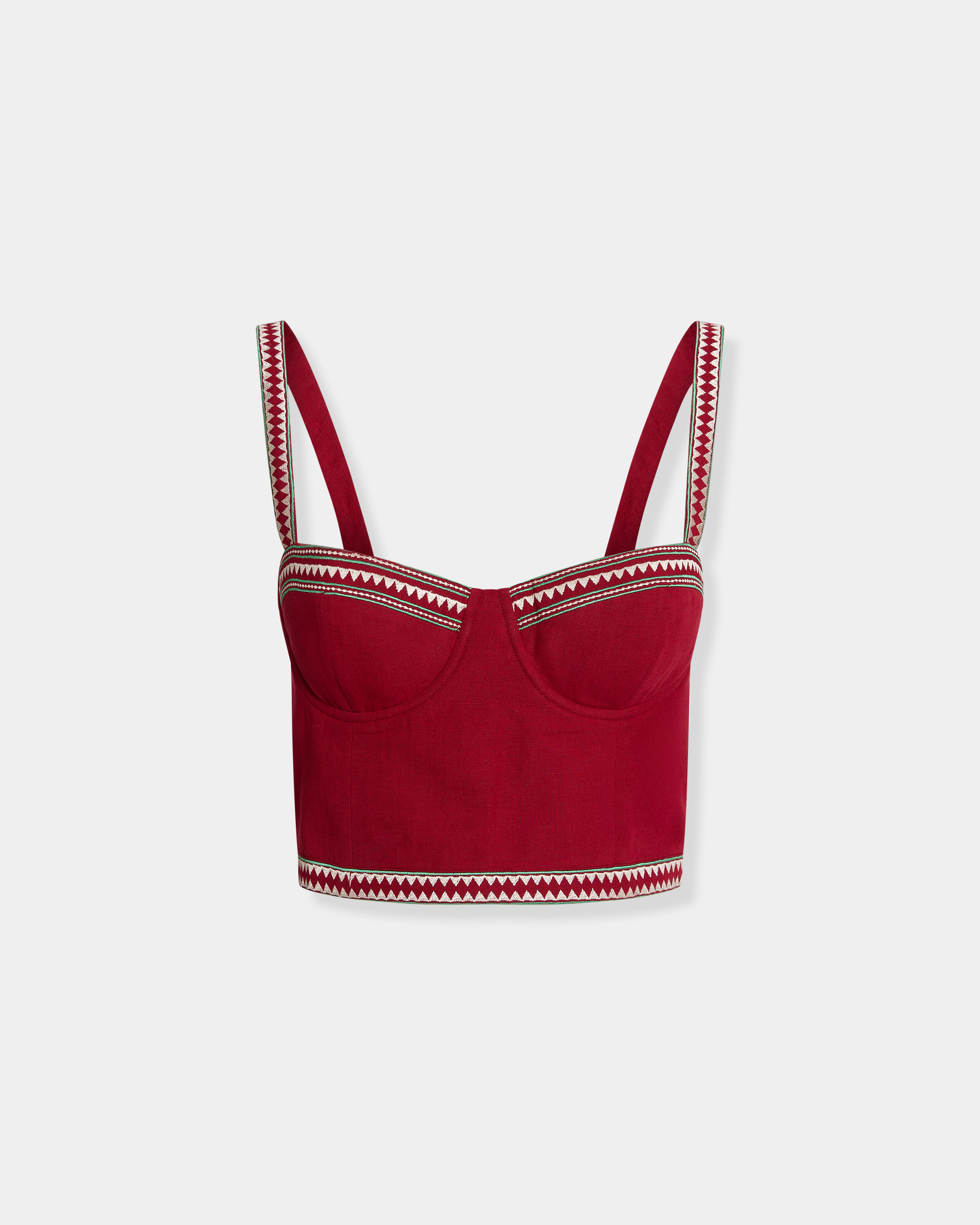Elettra Top with Ballerina Embroidery