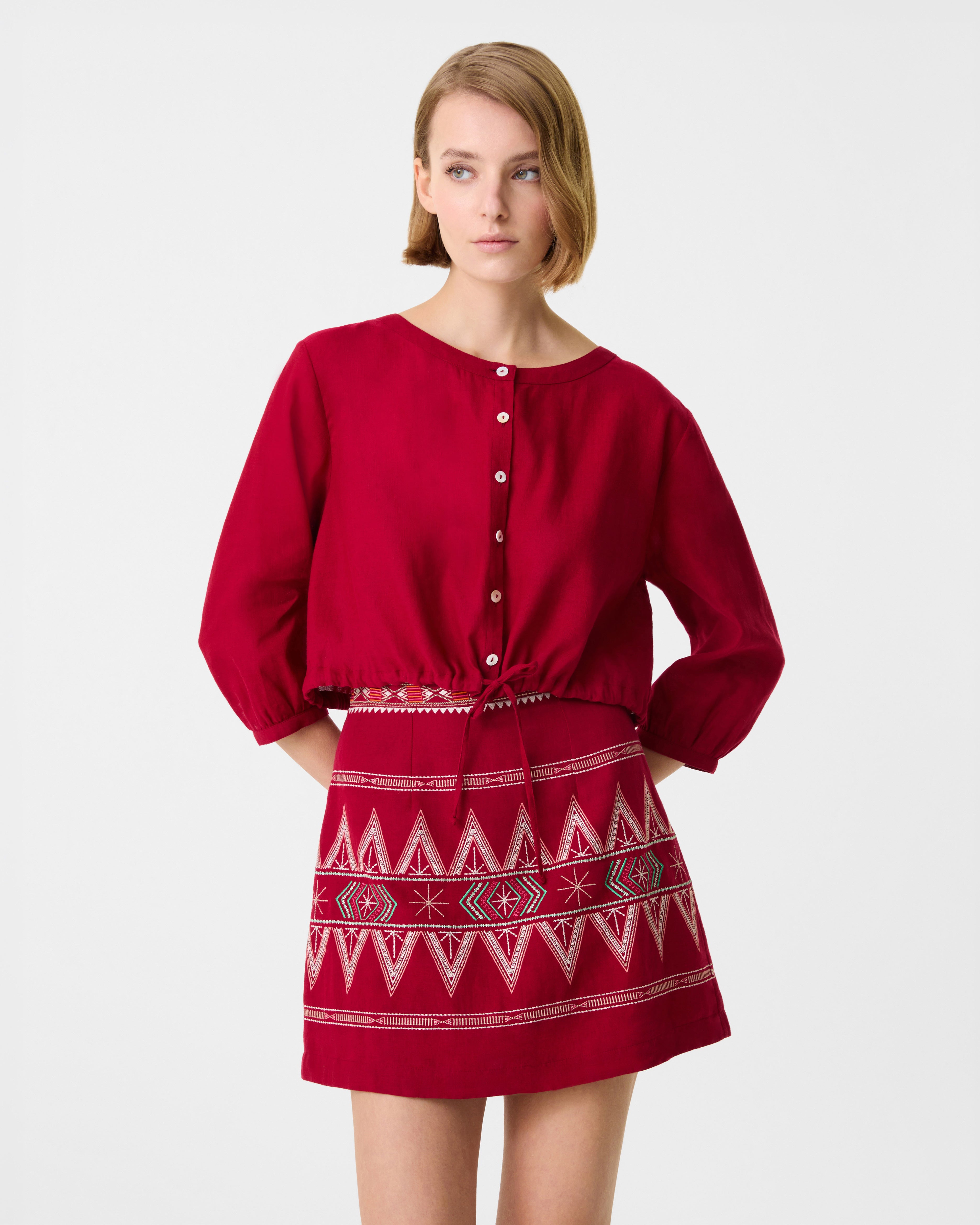 New Jinny Top with Ballerina Embroidery