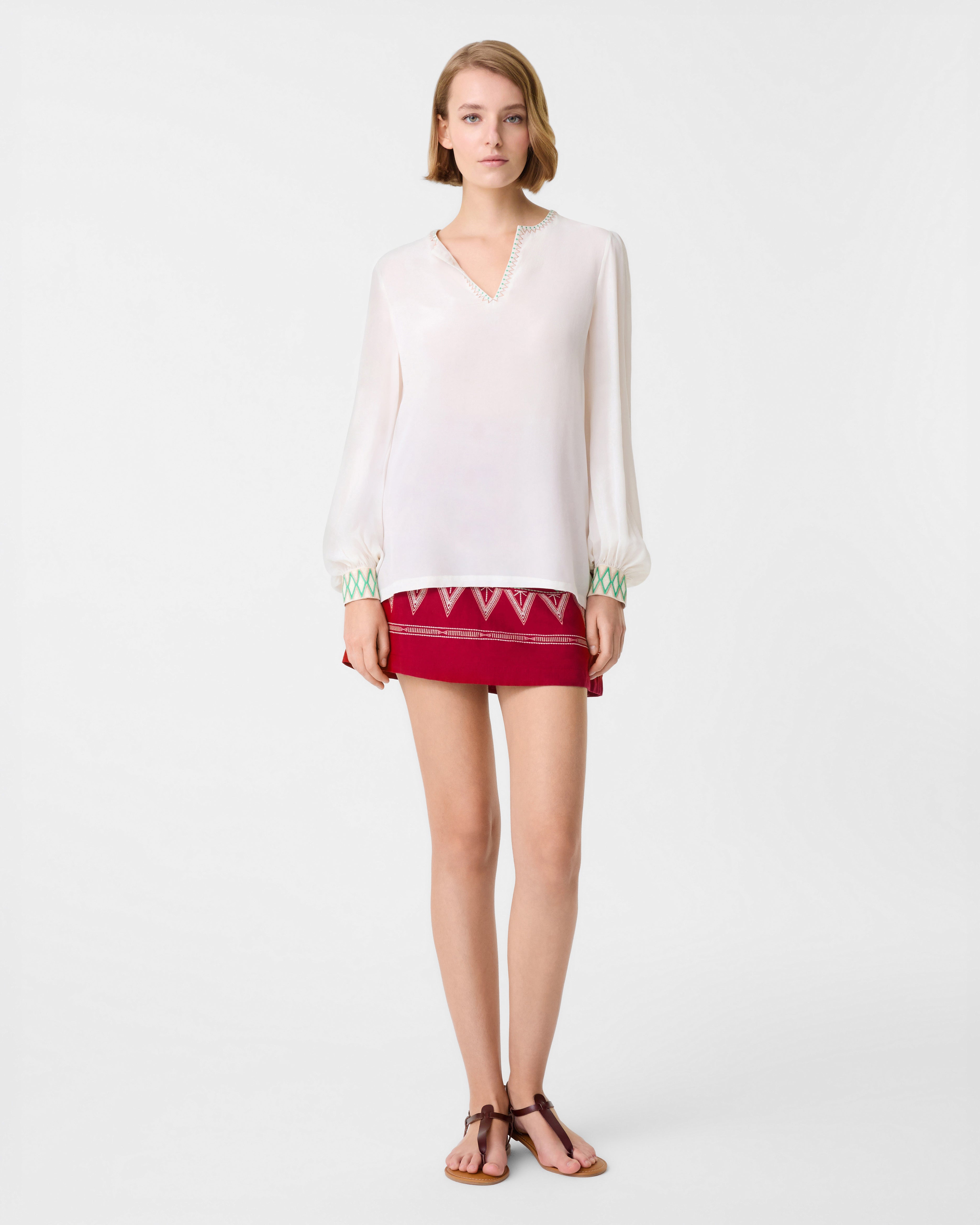 Vera Shirt with Ballerina Embroidery