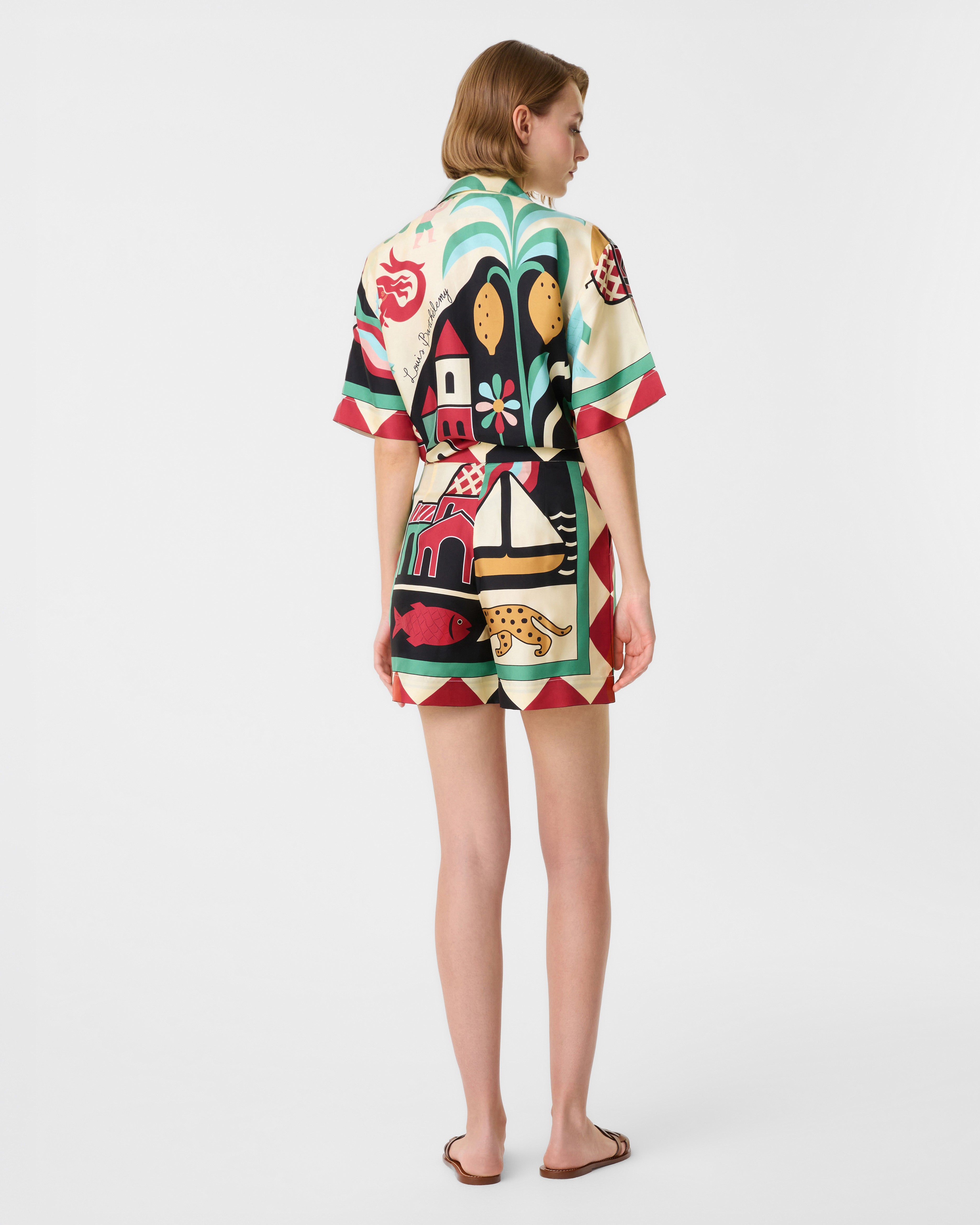 Tamu Shorts in Louis Barthélemy Print