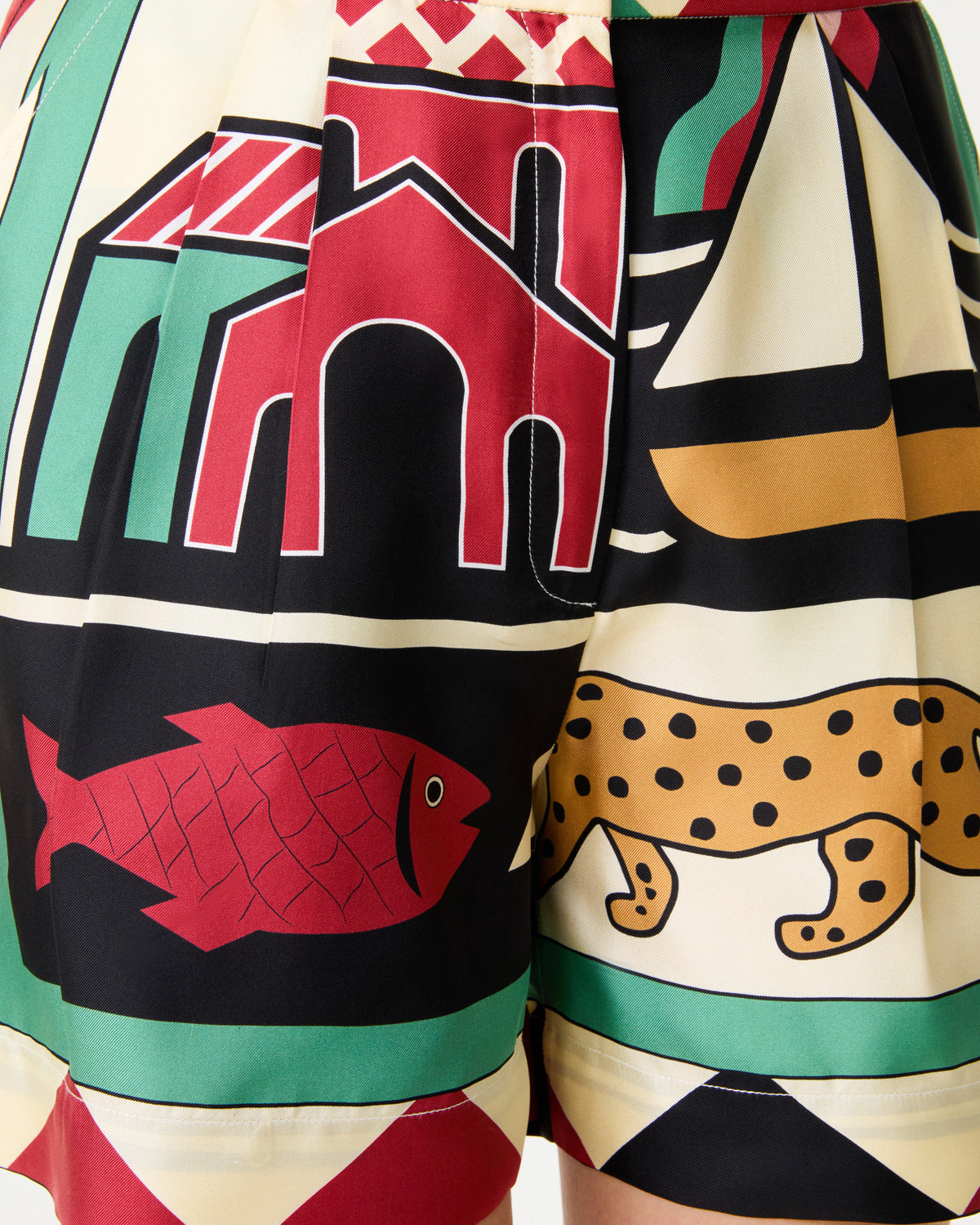 Tamu Shorts in Louis Barthélemy Print