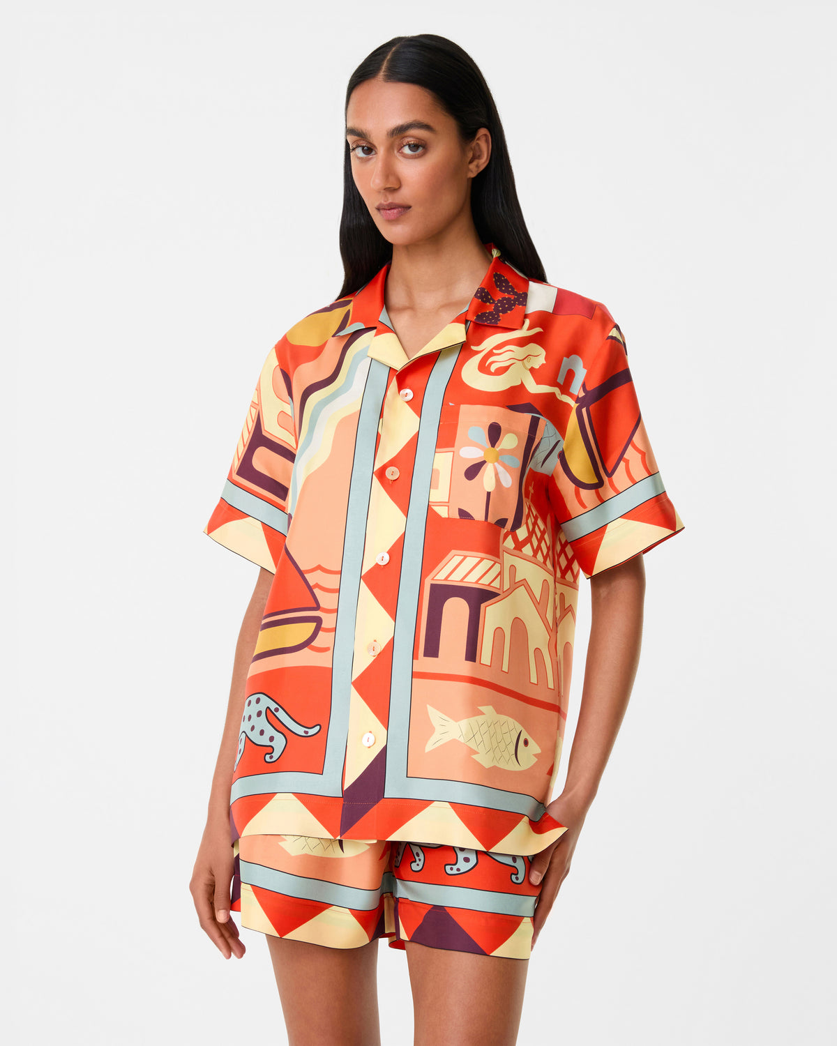 Hawaiian Shirt in Louis Barthélemy Print