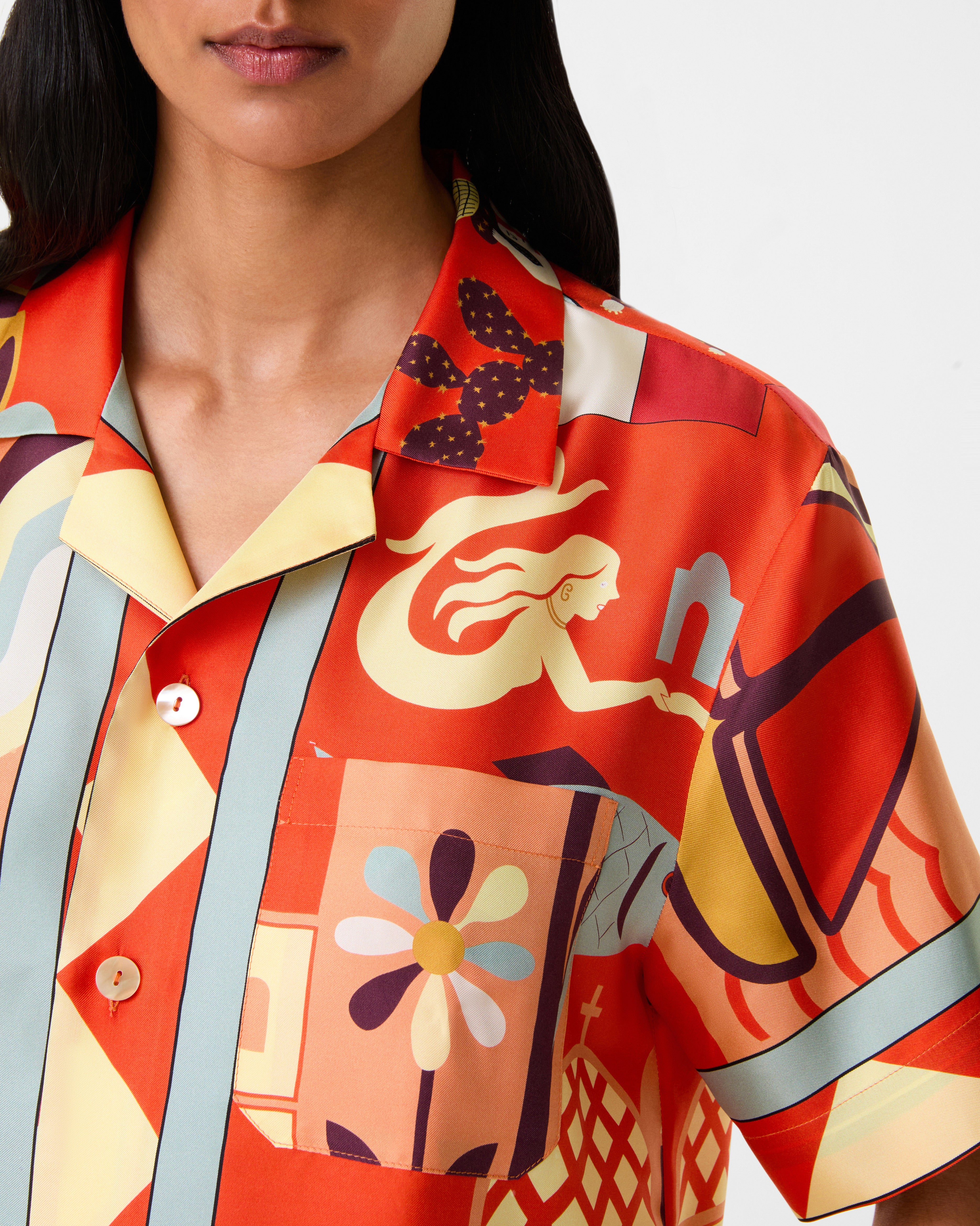 Hawaiian Shirt in Louis Barthélemy Print